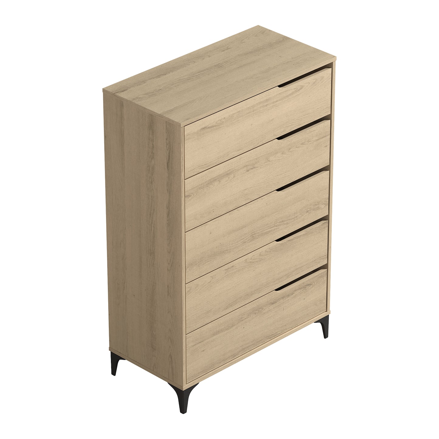 Galano 5-Drawer Dresser with Metal Slides 30.7" W × 15.6" D × 46.4" H