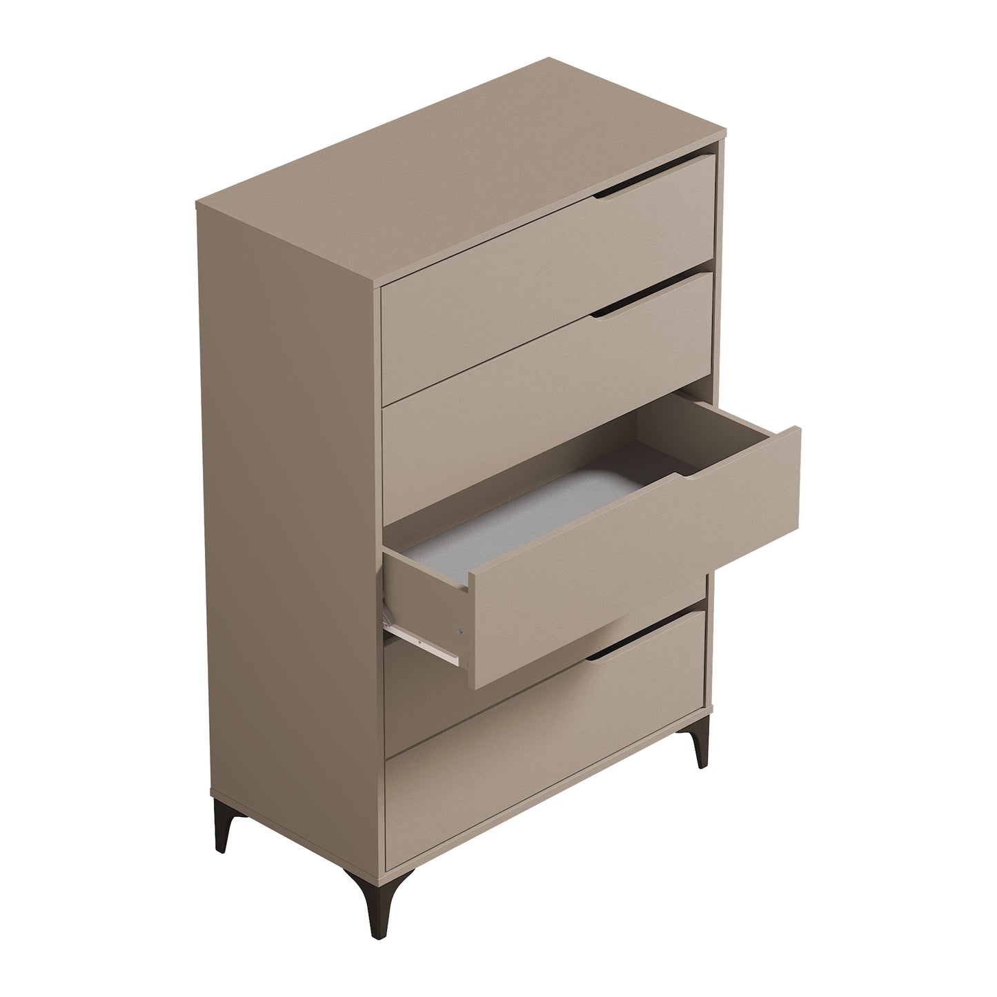 Galano 5-Drawer Dresser with Metal Slides 30.7" W × 15.6" D × 46.4" H