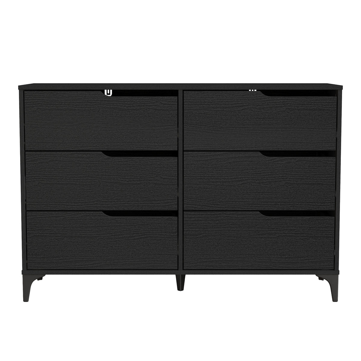GALANO 6-Drawer Double Dresser 46.5" Wide