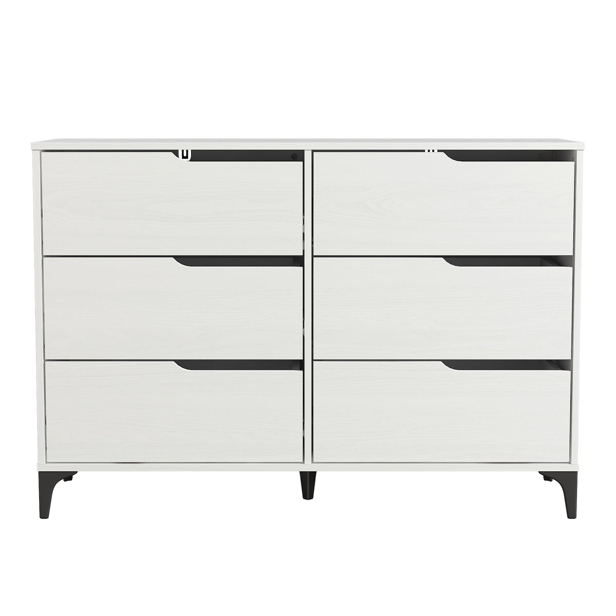 GALANO 6-Drawer Double Dresser 46.5" Wide