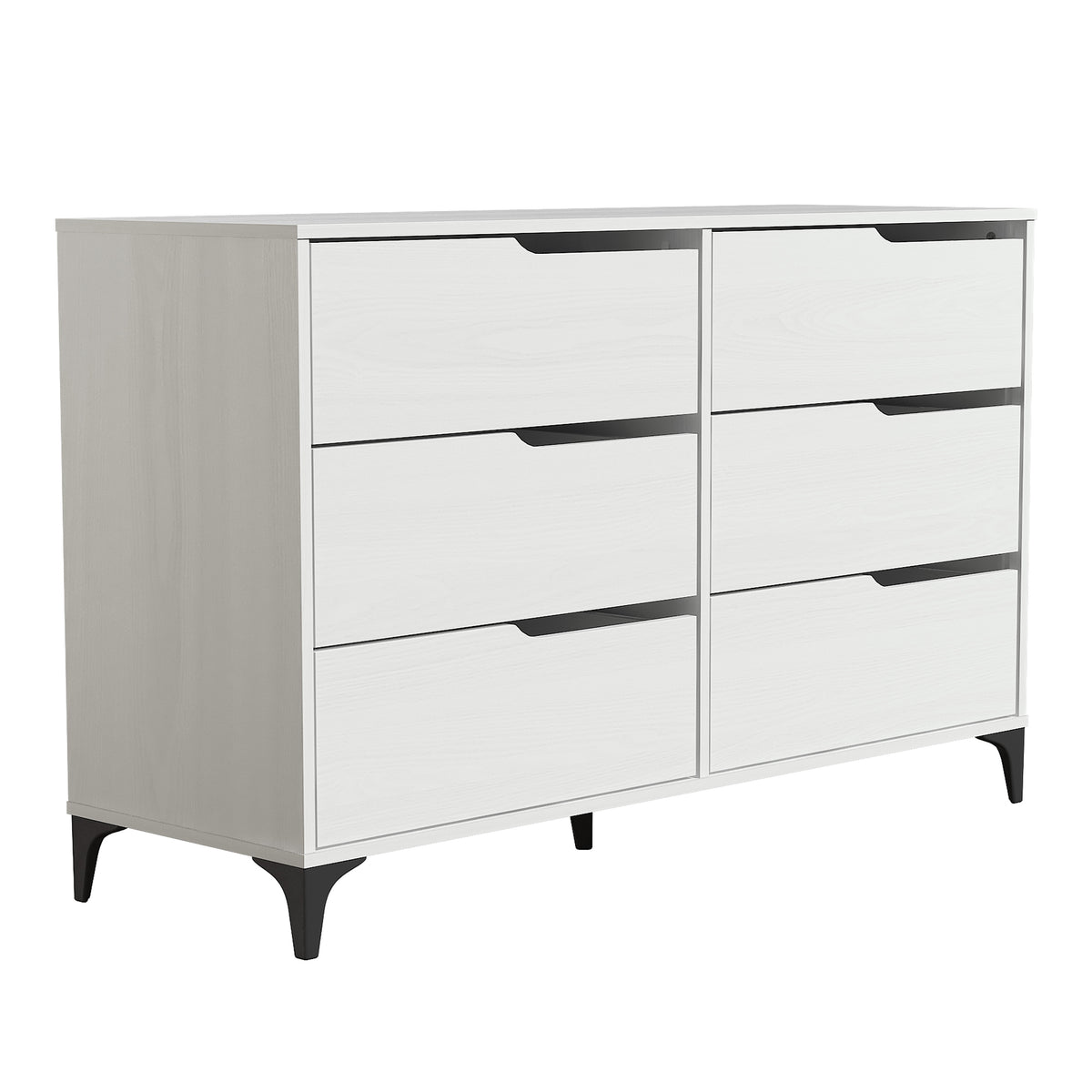 GALANO 6-Drawer Double Dresser 46.5" Wide