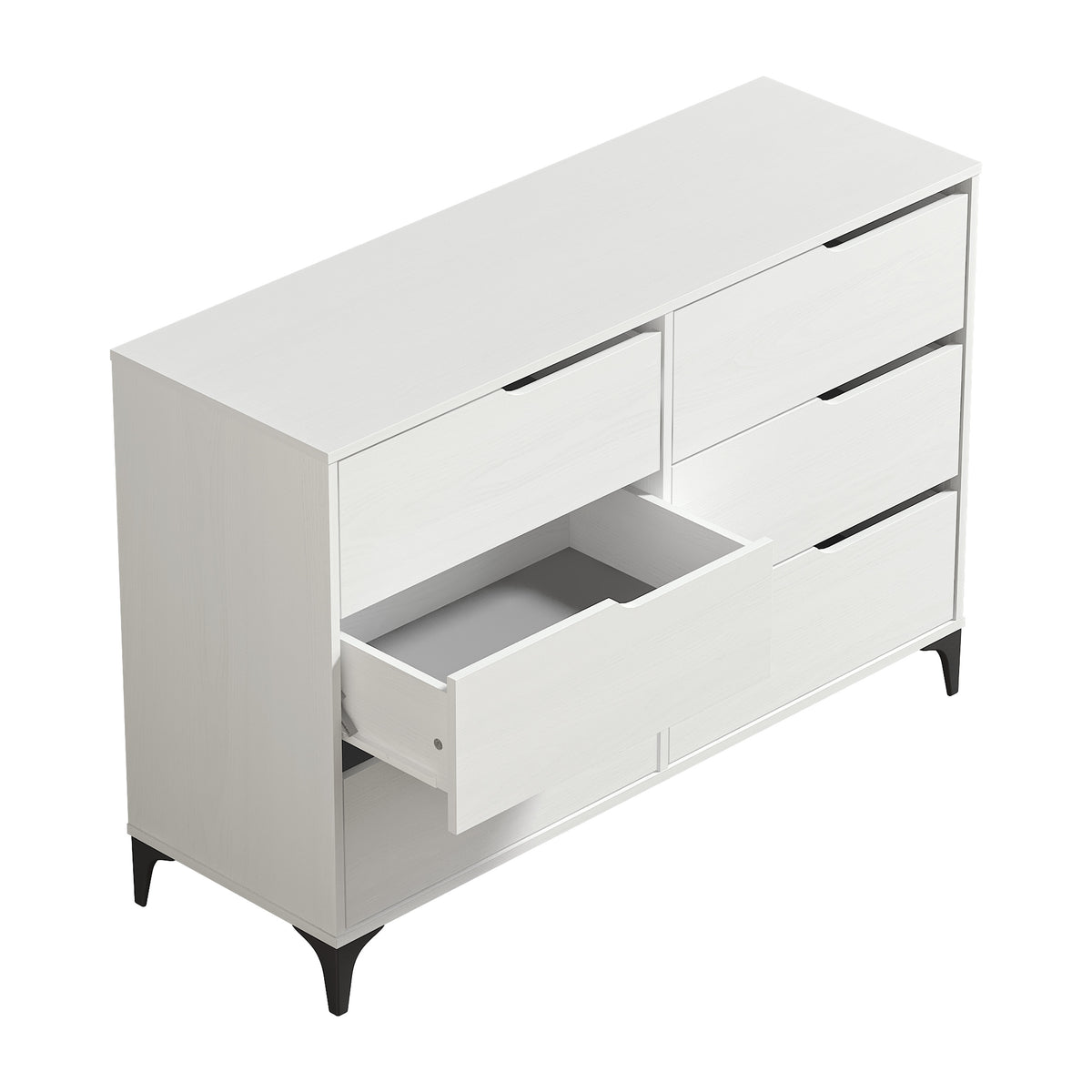 GALANO 6-Drawer Double Dresser 46.5" Wide