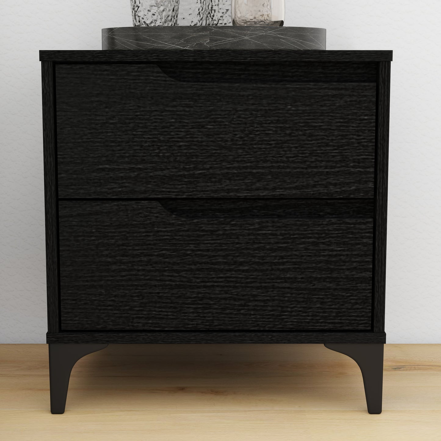 Galano Modern 2-Drawer Nightstand 18.9" W × 15.7" D × 20.3" H