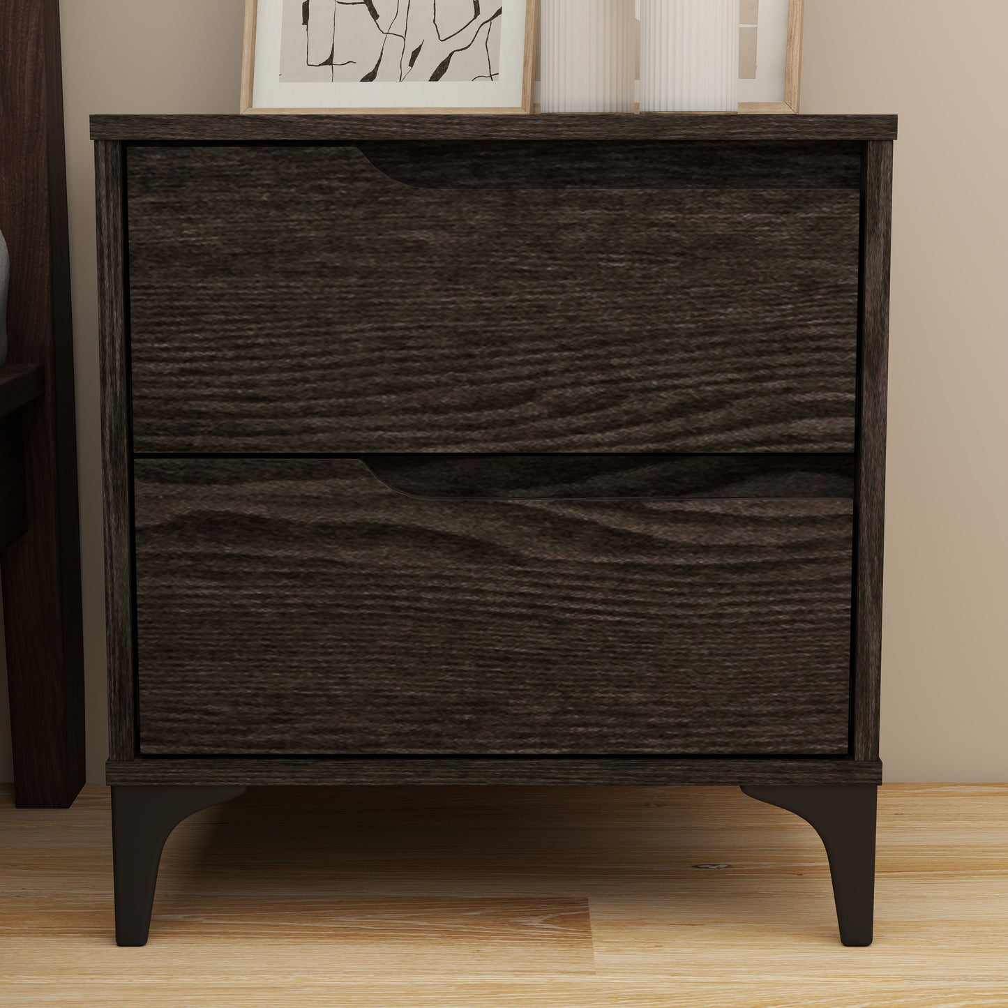 Galano Modern 2-Drawer Nightstand 18.9" W × 15.7" D × 20.3" H