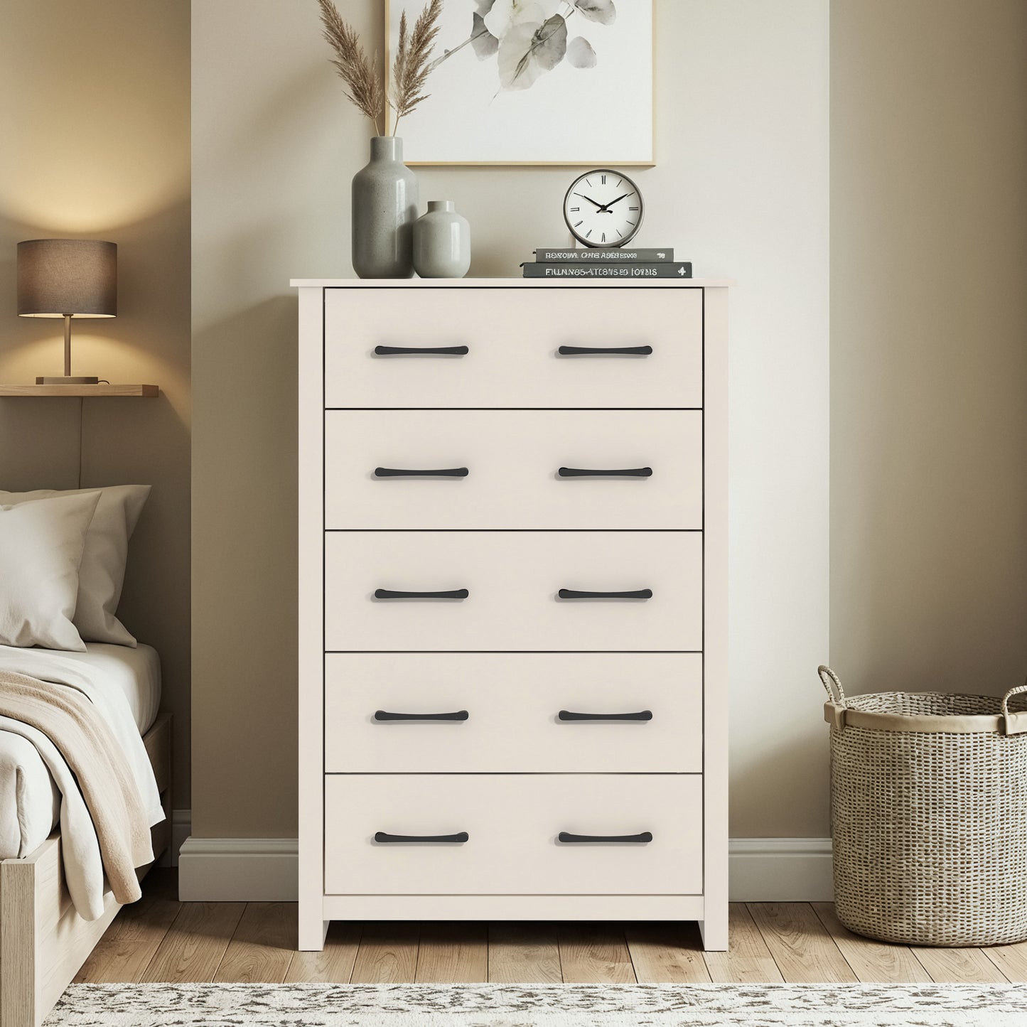 Galano 5-Drawer Dresser with Interlock Safety 31.1" W × 16.3" D × 46.7" H