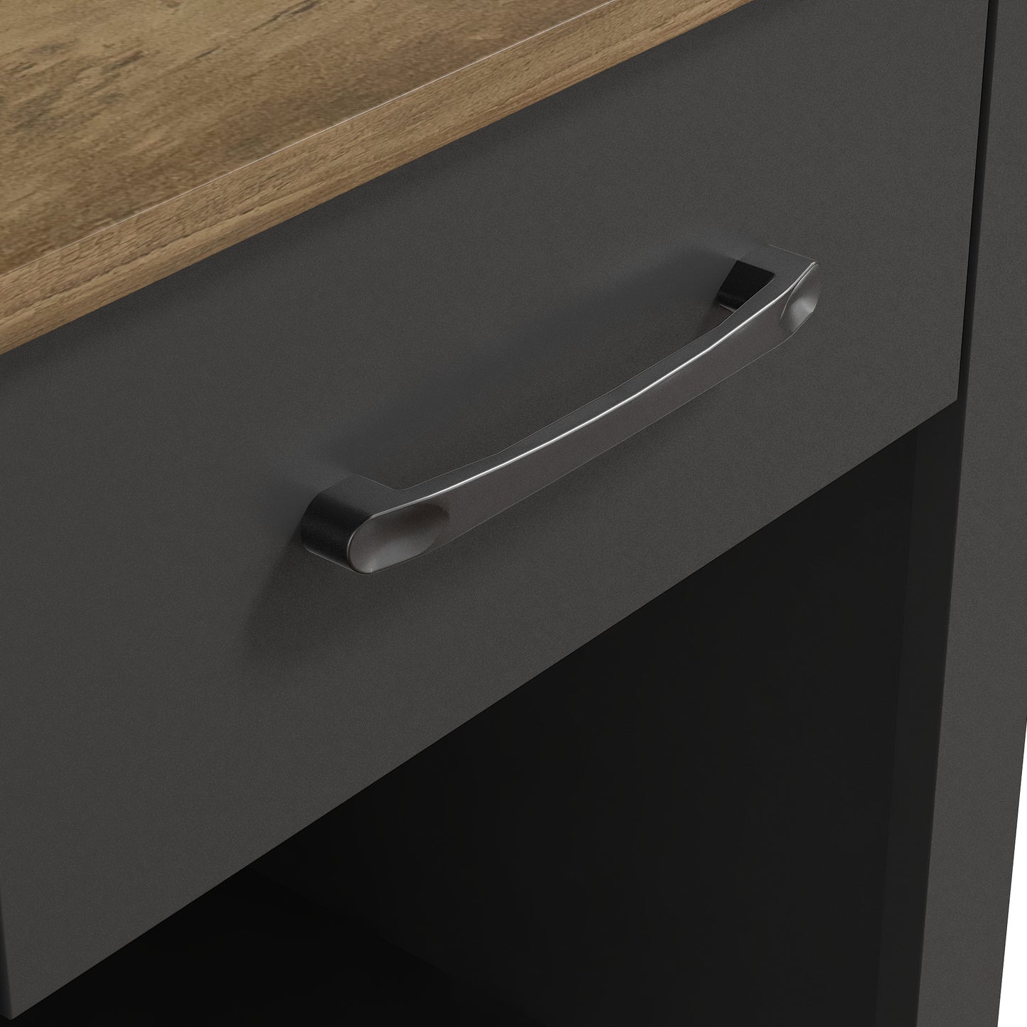 Galano Modern 1-Drawer Nightstand with Open Storage (Set of 2) 18.9" W × 16.5" D × 20.3" H