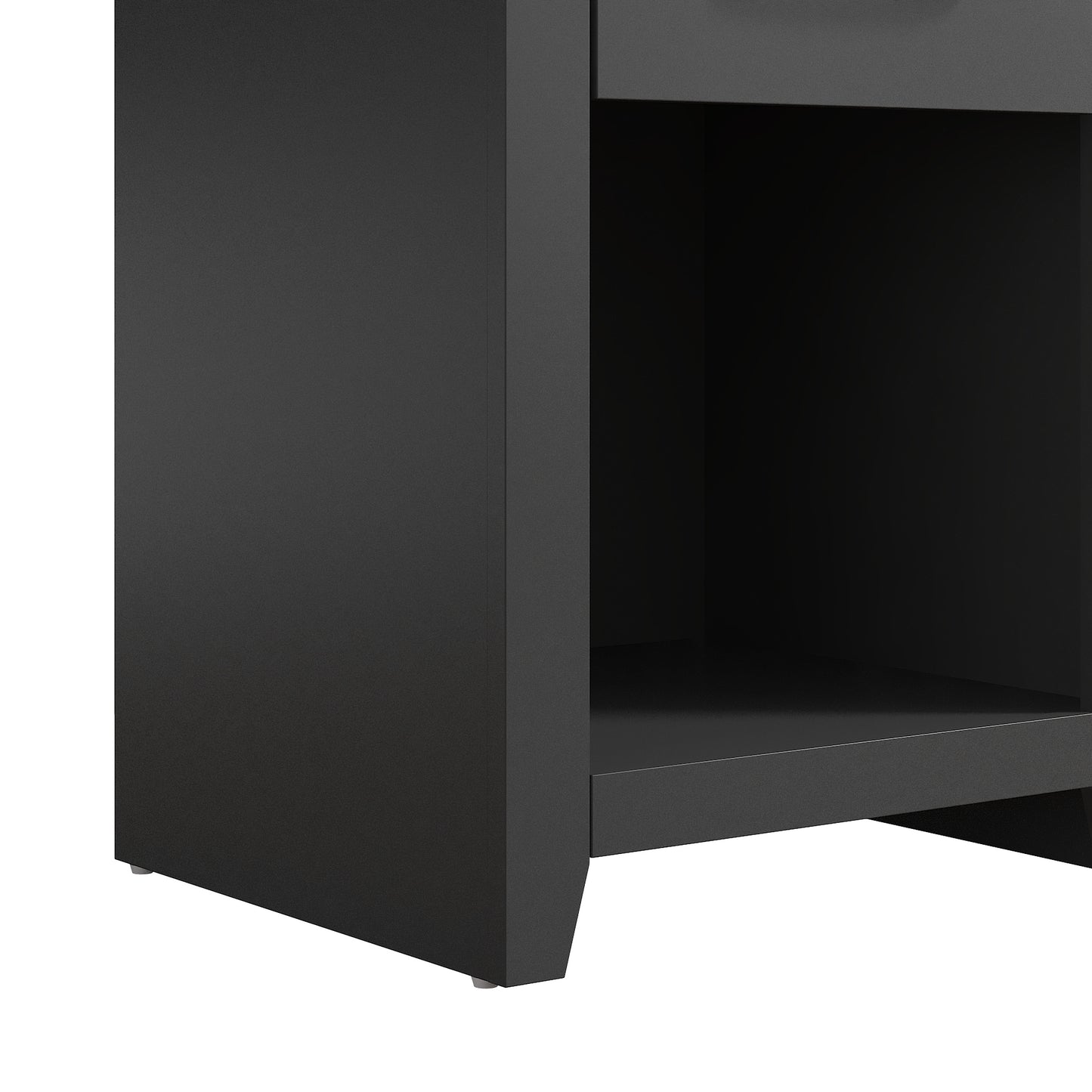 Galano Modern 1-Drawer Nightstand with Open Storage (Set of 2) 18.9" W × 16.5" D × 20.3" H