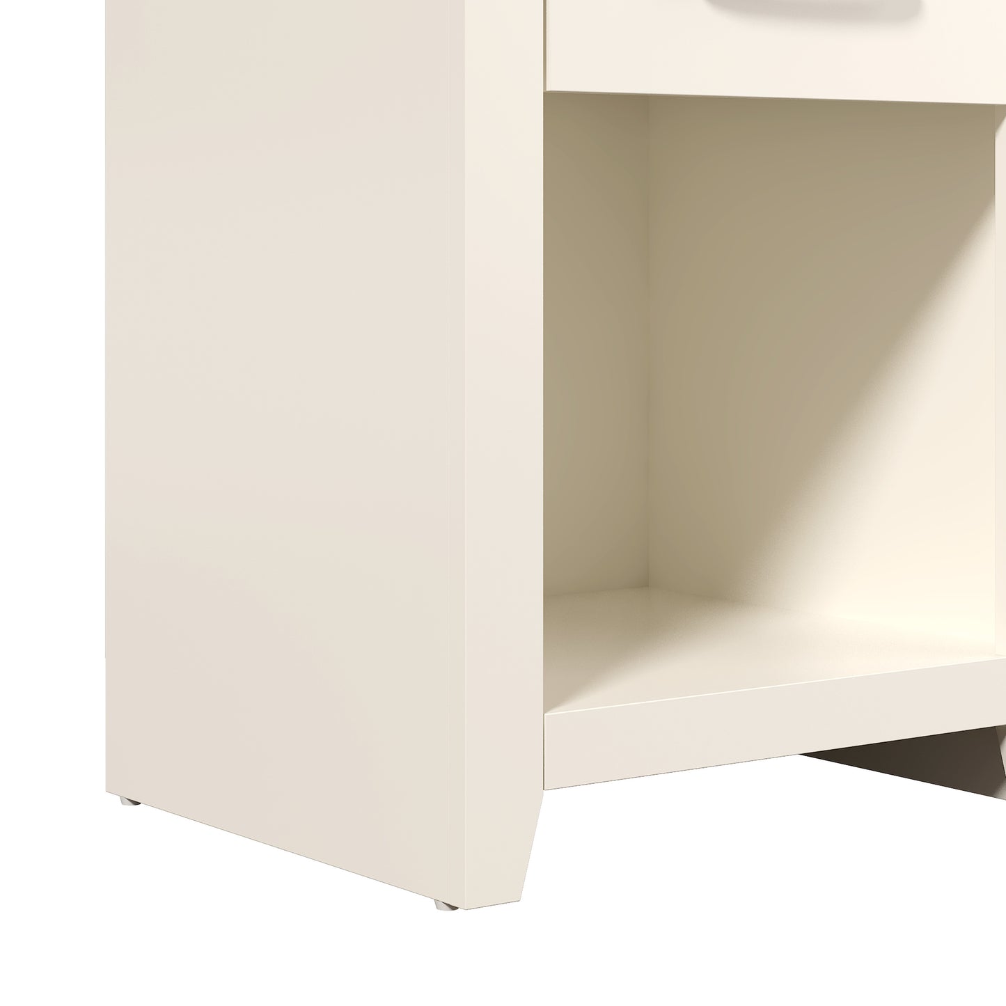Galano Modern 1-Drawer Nightstand with Open Storage (Set of 2) 18.9" W × 16.5" D × 20.3" H