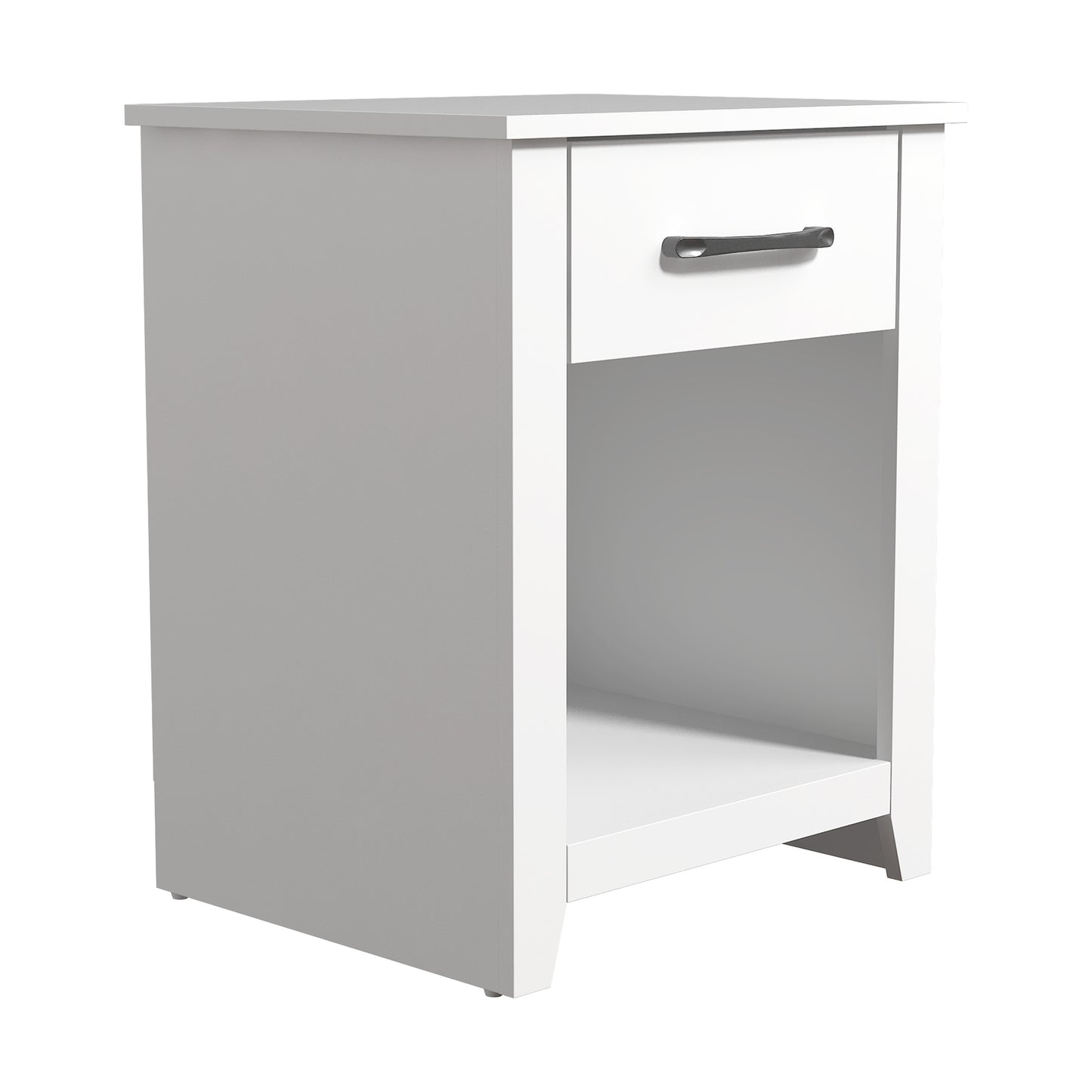 Galano Modern 1-Drawer Nightstand with Open Storage (Set of 2) 18.9" W × 16.5" D × 20.3" H