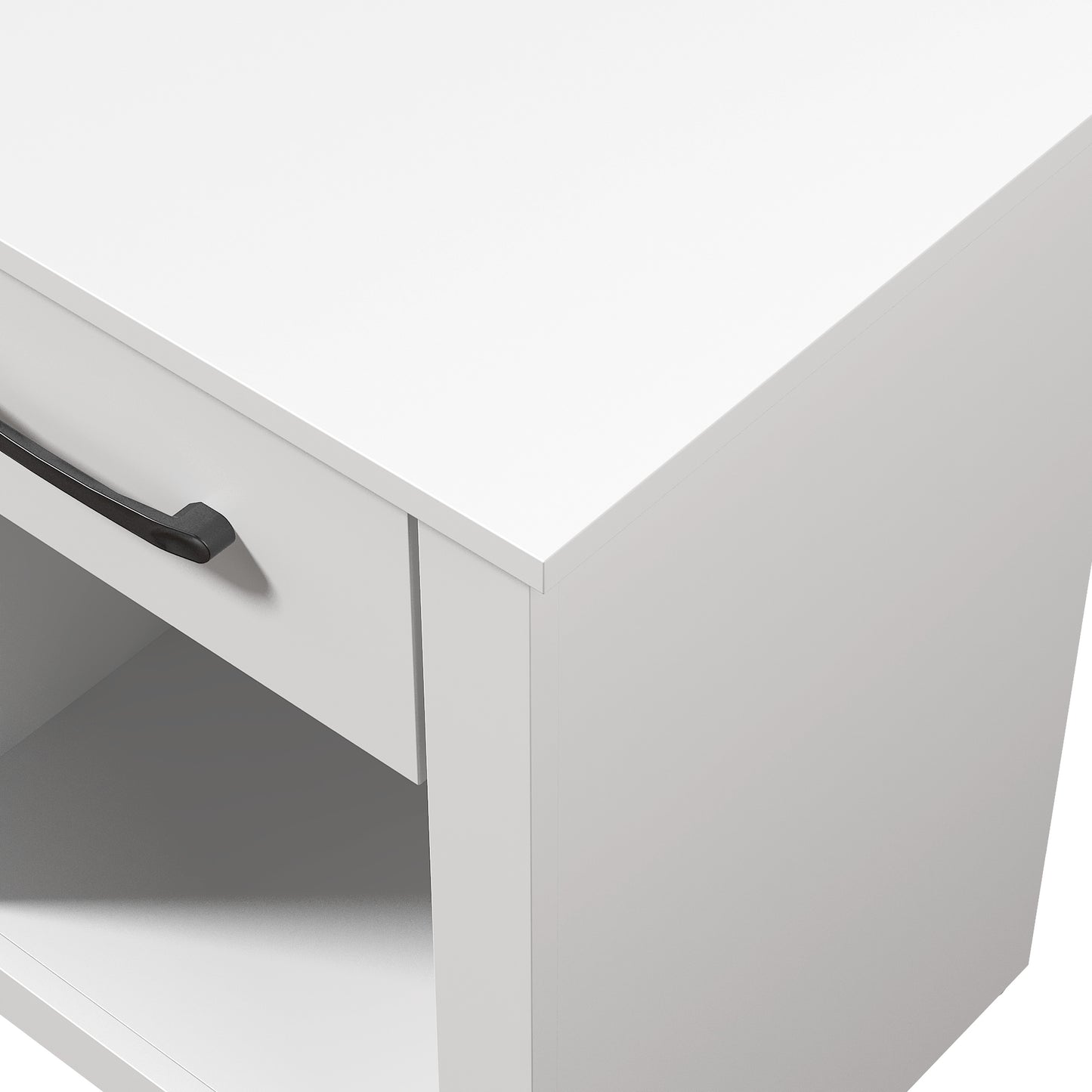 Galano Modern 1-Drawer Nightstand with Open Storage (Set of 2) 18.9" W × 16.5" D × 20.3" H