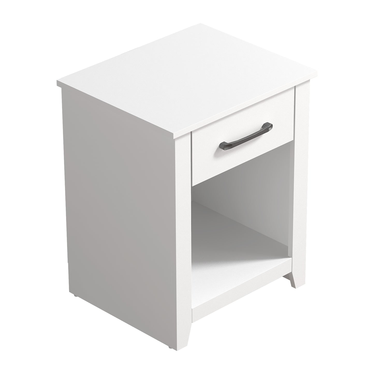Galano Modern 1-Drawer Nightstand with Open Storage (Set of 2) 18.9" W × 16.5" D × 20.3" H