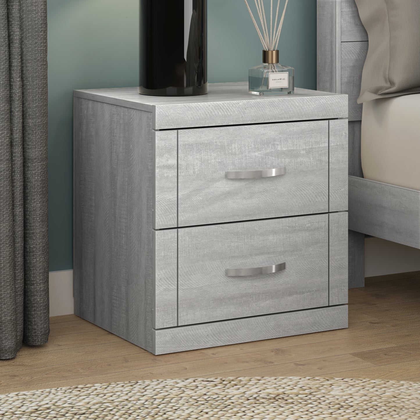 Galano Modern 2-Drawer Nightstand 18.9" W × 16.3" D × 20.3" H