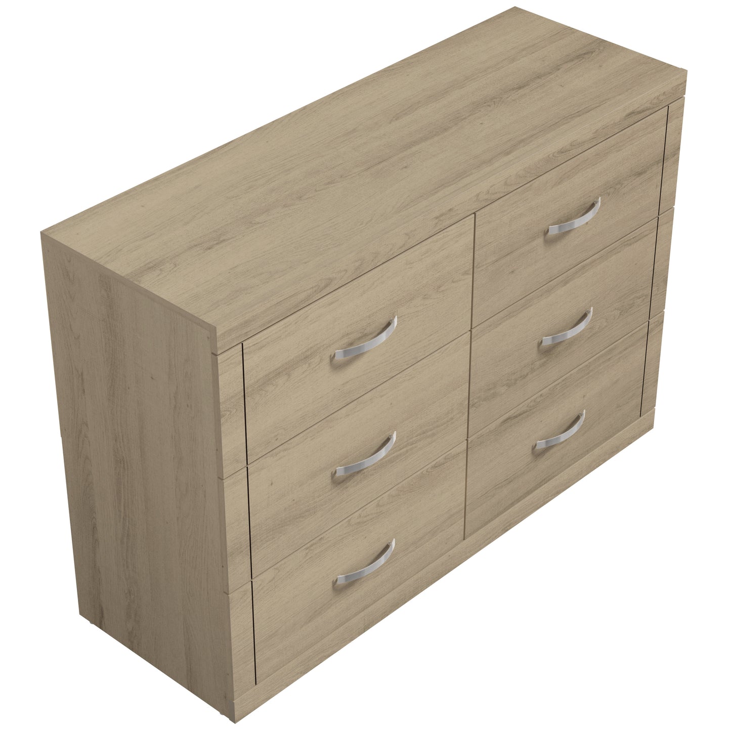 Galano 6-Drawer Double Dresser with Interlock Safety 46.5" W × 16.1" D × 31.0" H