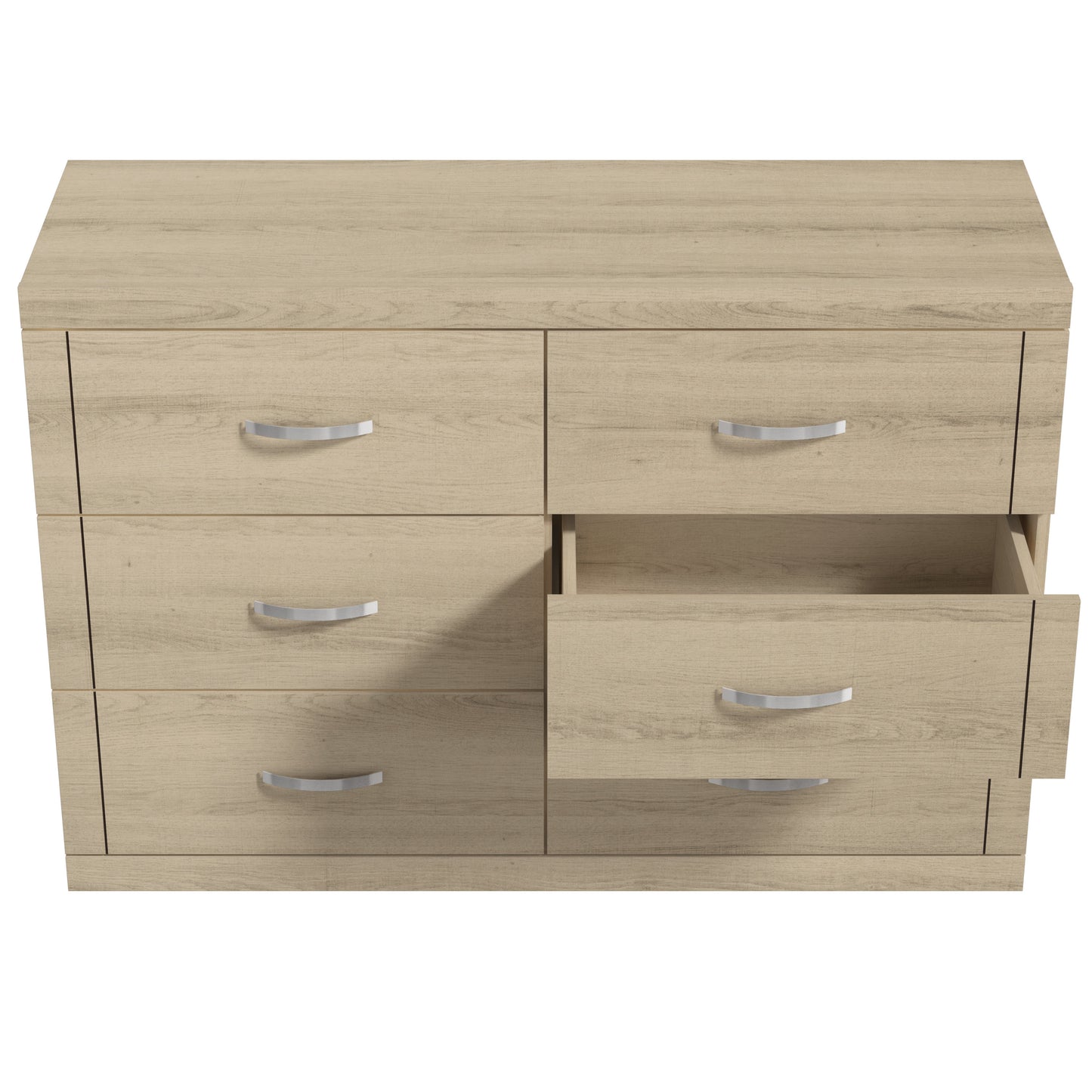 Galano 6-Drawer Double Dresser with Interlock Safety 46.5" W × 16.1" D × 31.0" H