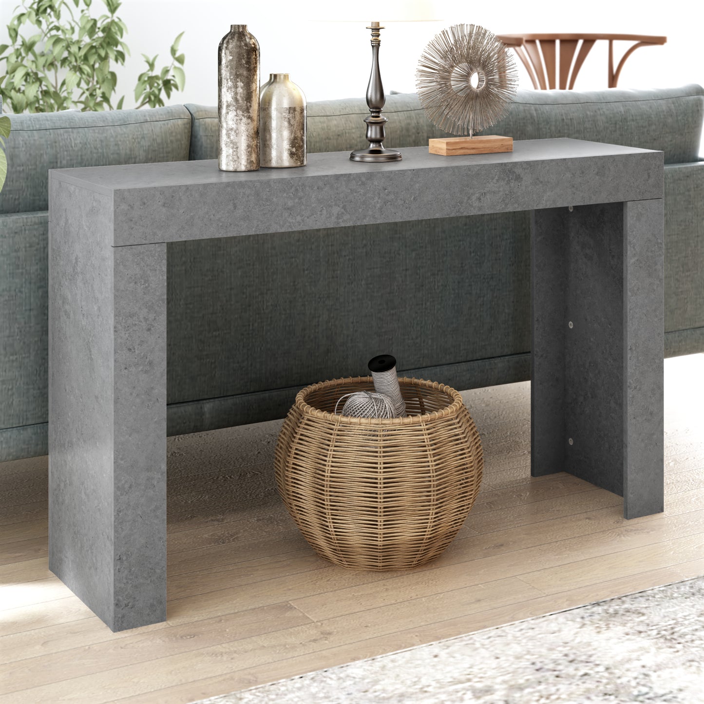 Galano Console Table with Slim Rectangular Top 46.9" W x 12.8" D x 29" H