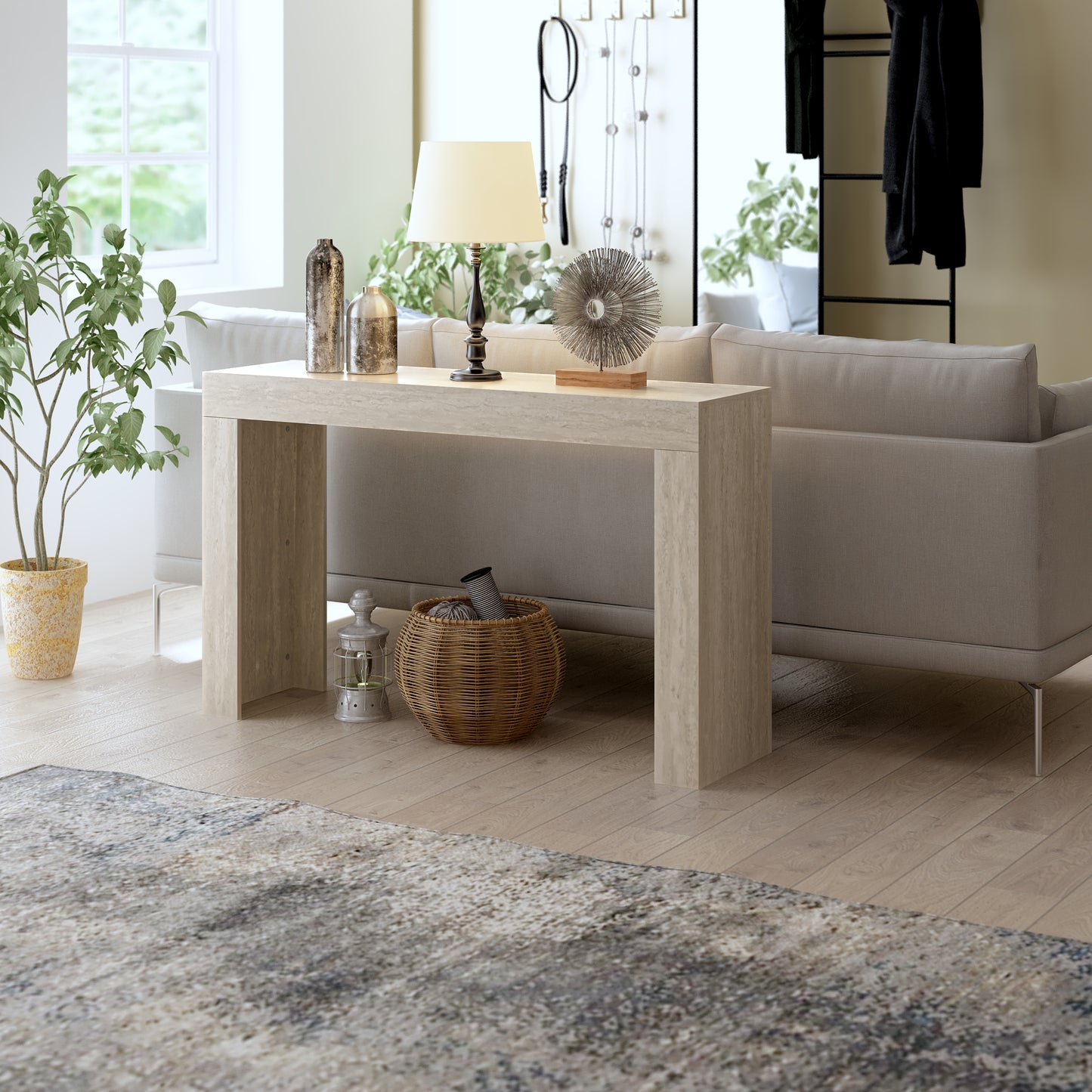 Galano Console Table with Slim Rectangular Top 46.9" W x 12.8" D x 29" H