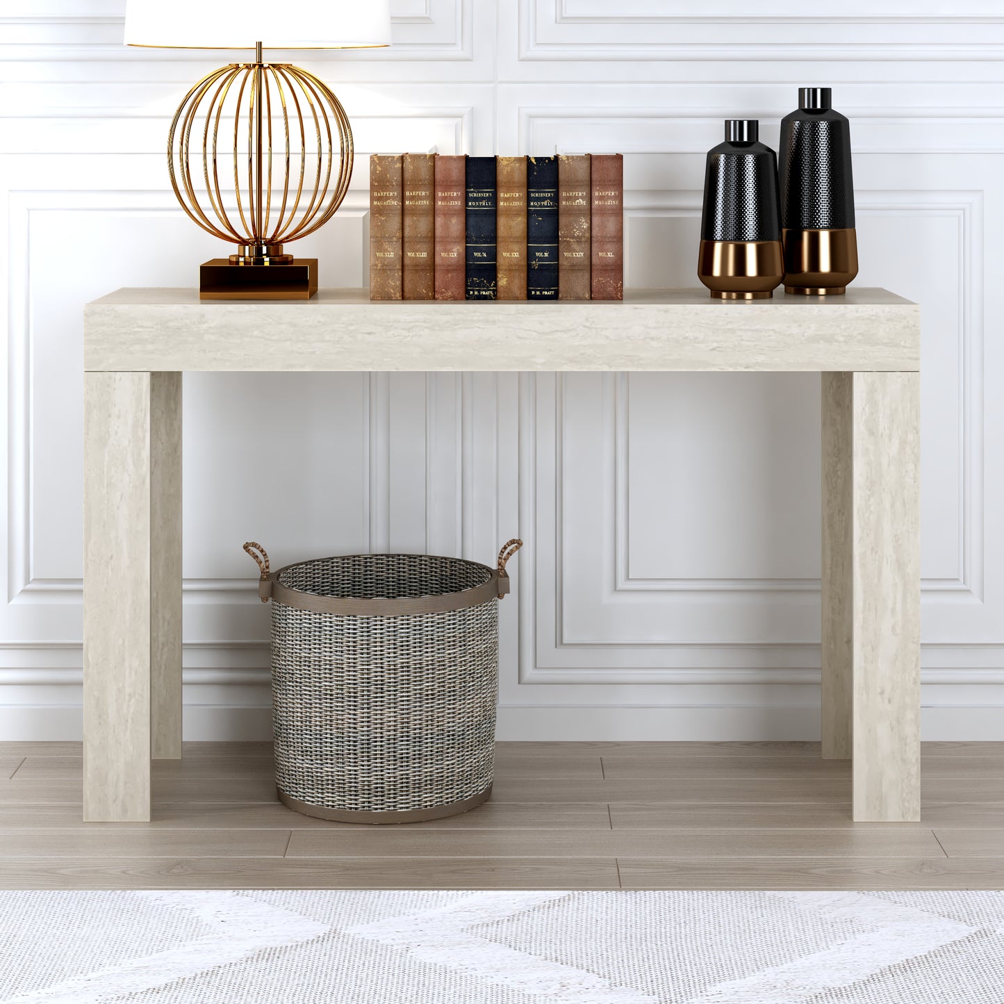 Galano Console Table with Slim Rectangular Top 46.9" W x 12.8" D x 29" H