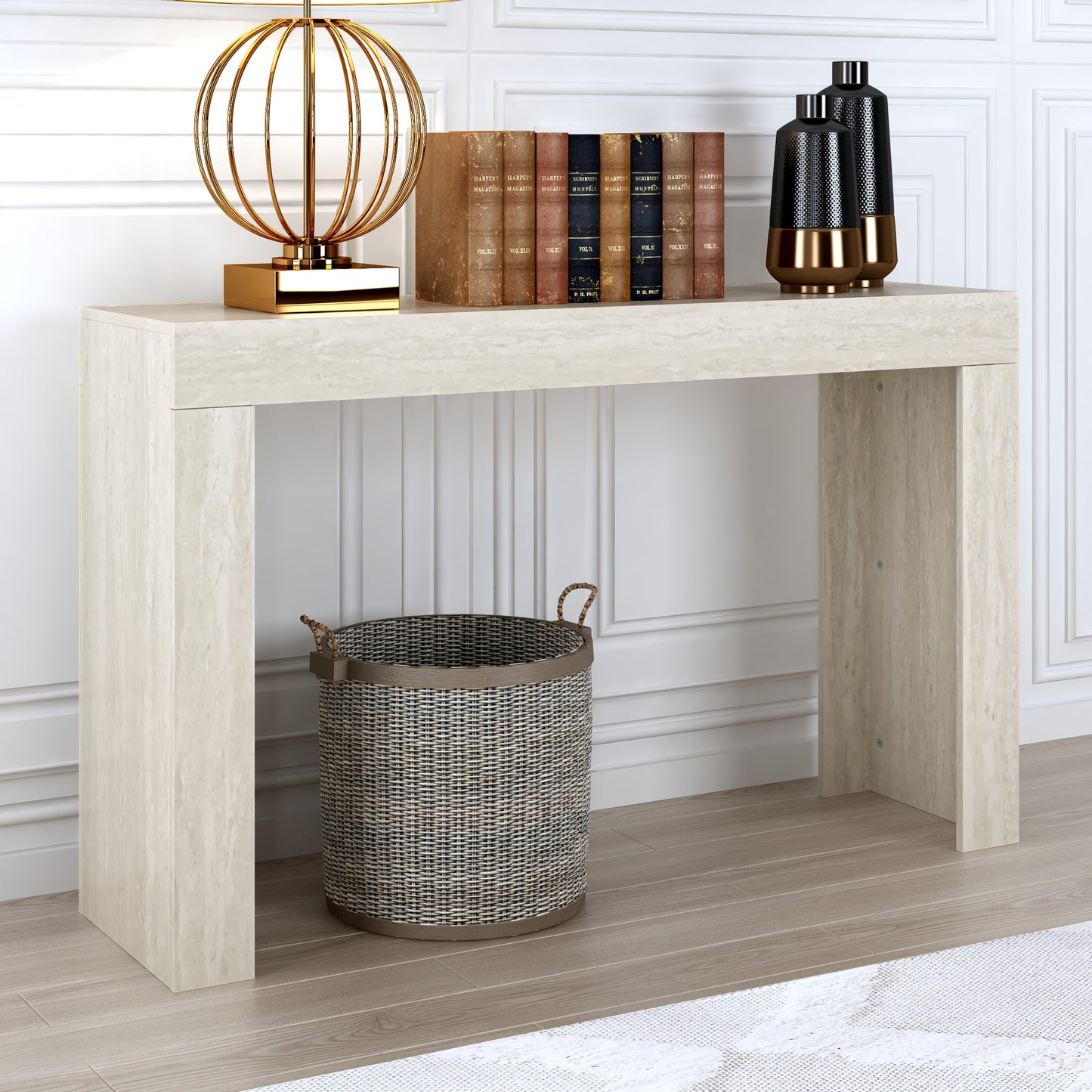 Galano Console Table with Slim Rectangular Top 46.9" W x 12.8" D x 29" H