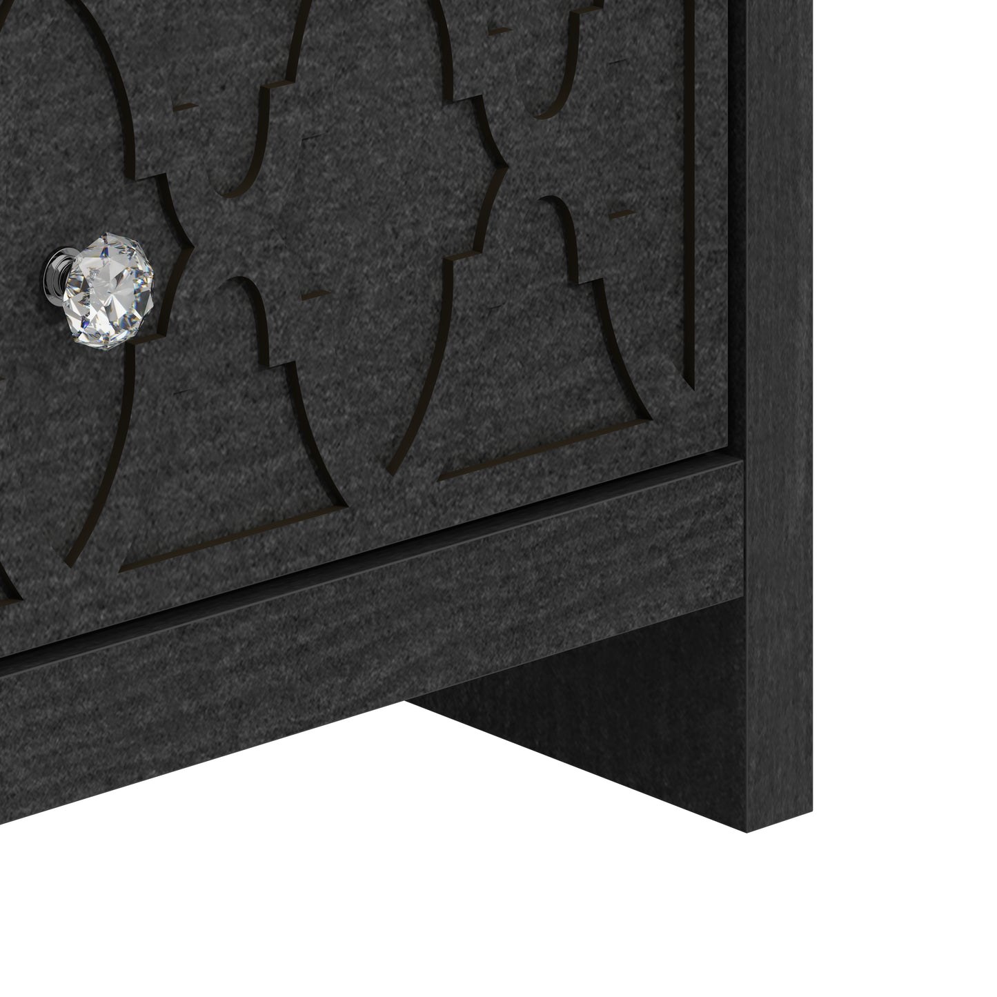 Galano Modern 2-Drawer Nightstands with Storage Shelf Set of 2 22.8" W × 15.7" D × 26.8" H