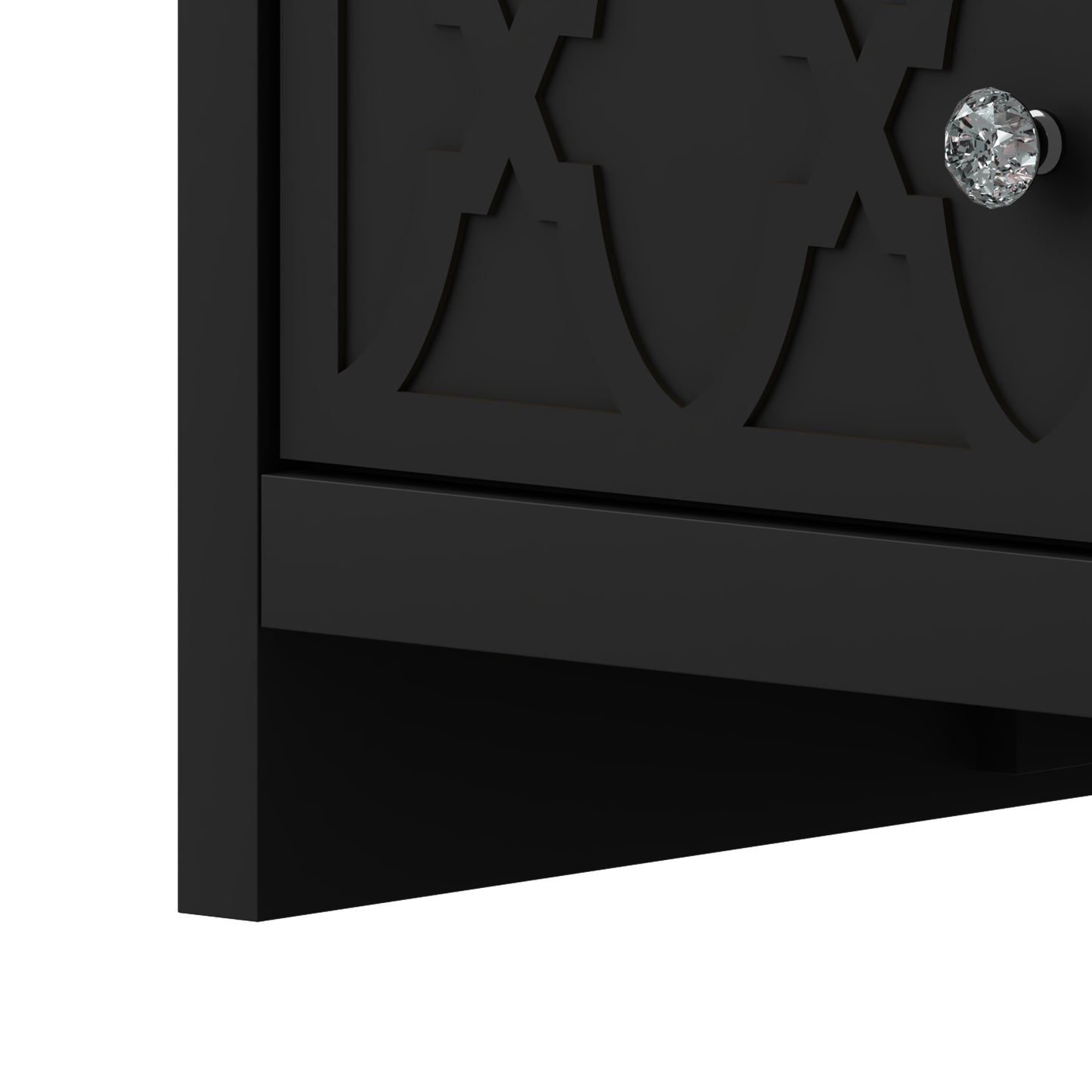 Galano 2-Drawer Nightstand with Open Shelf 22.8" W × 15.7" D × 26.8" H