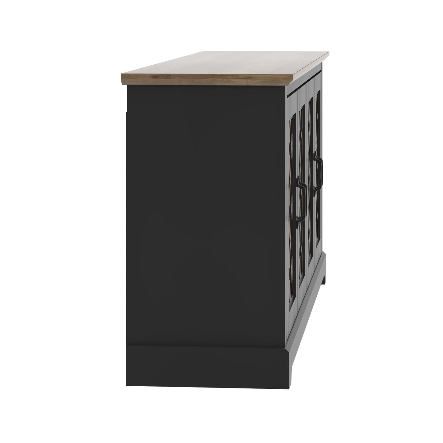 Galano TV Stand with Mirrored Door Storage 68.2" W × 17.1" D × 29.3" H