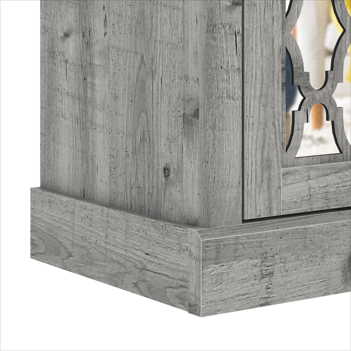 GALANO 60.4" 4-Door Sideboard Buffet with 6 Adjustable Shelves and Cable Management