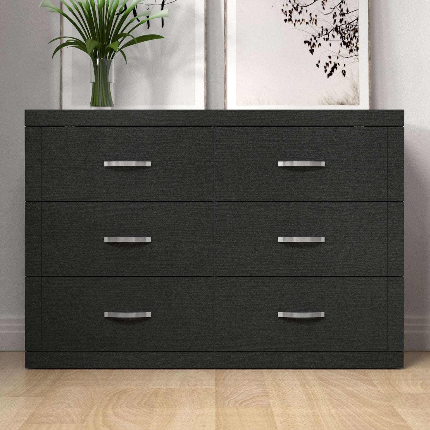 Galano 6-Drawer Double Dresser with Interlock Safety 46.5" W × 16.1" D × 31.0" H