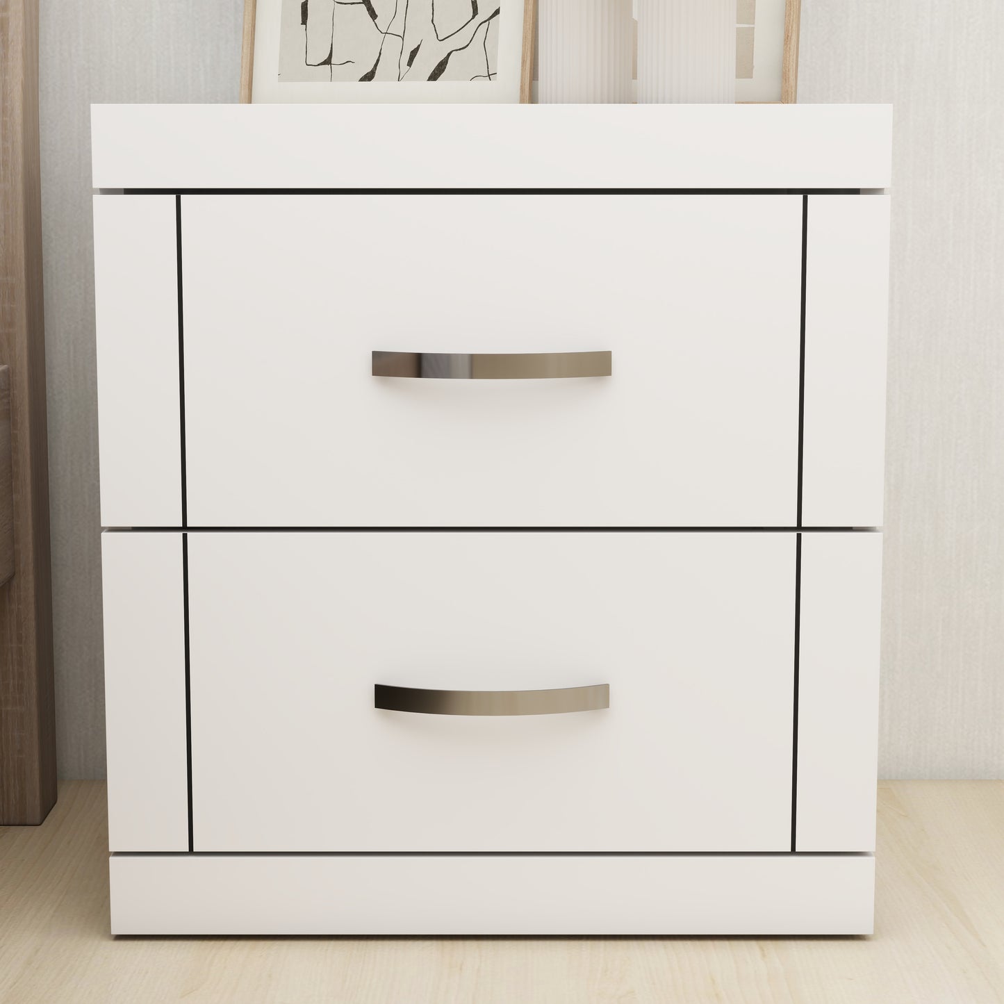 Galano Modern 2-Drawer Nightstand 18.9" W × 16.3" D × 20.3" H