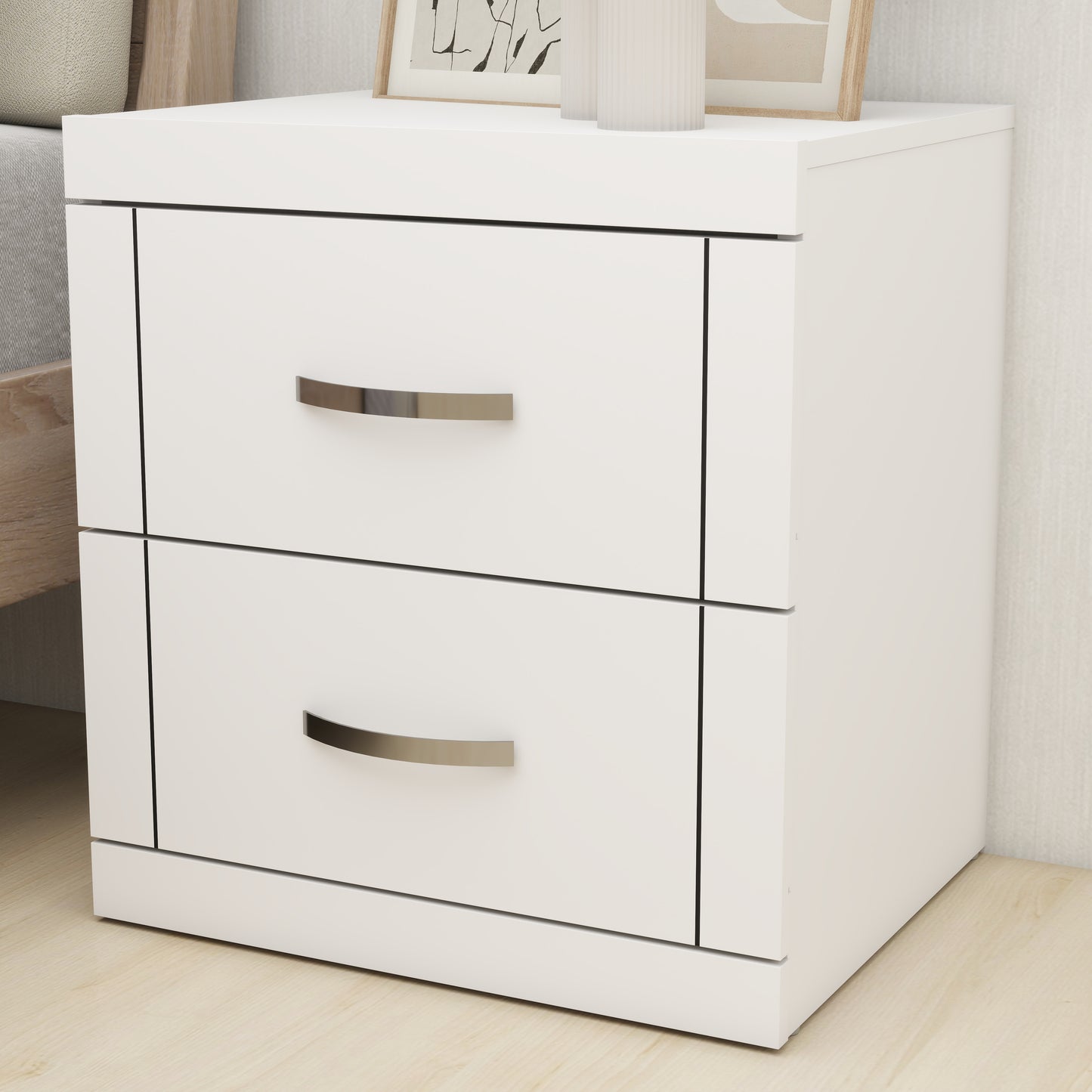 Galano Modern 2-Drawer Nightstand 18.9" W × 16.3" D × 20.3" H