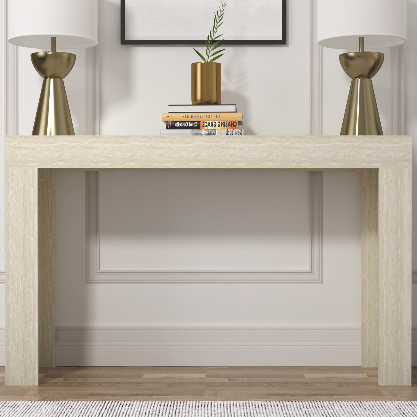 Galano Console Table with Slim Rectangular Top 46.9" W x 12.8" D x 29" H