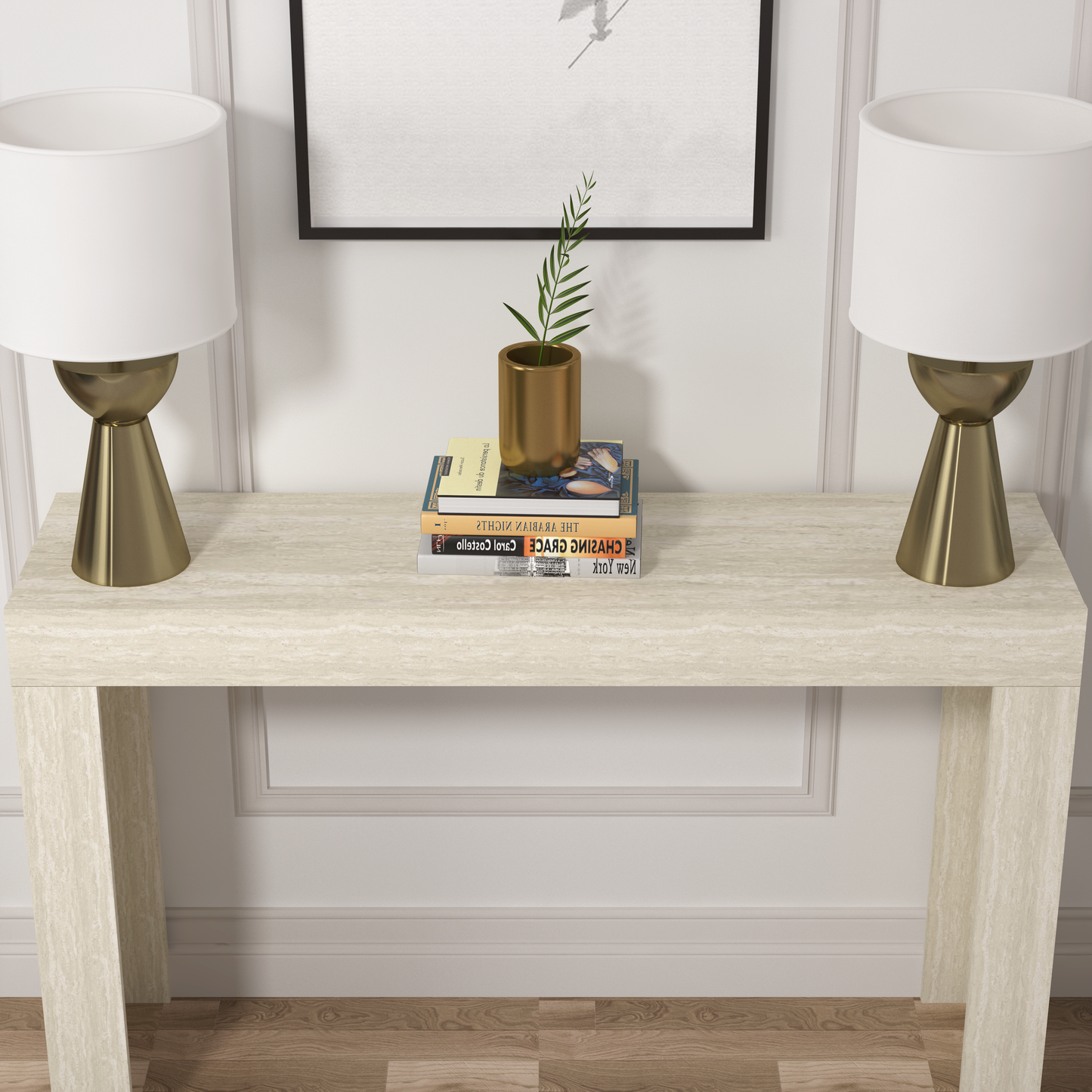 Galano Console Table with Slim Rectangular Top 46.9" W x 12.8" D x 29" H