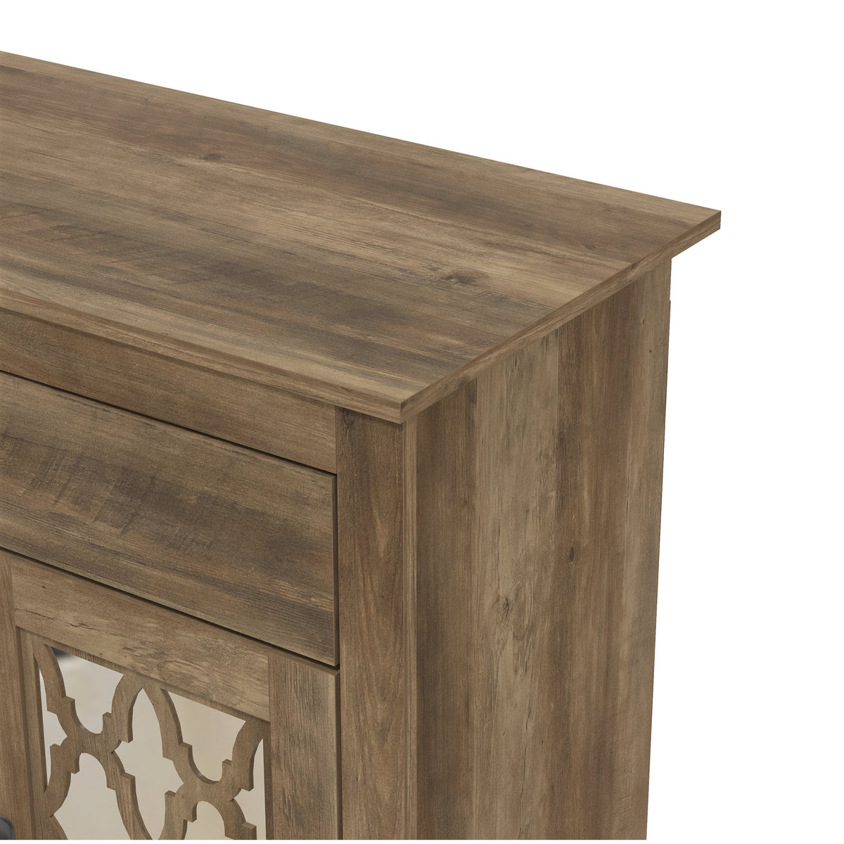 GALANO Accent Cabinet with 2 Doors, 1 Drawer and Adjustable Shelf, 35.4"