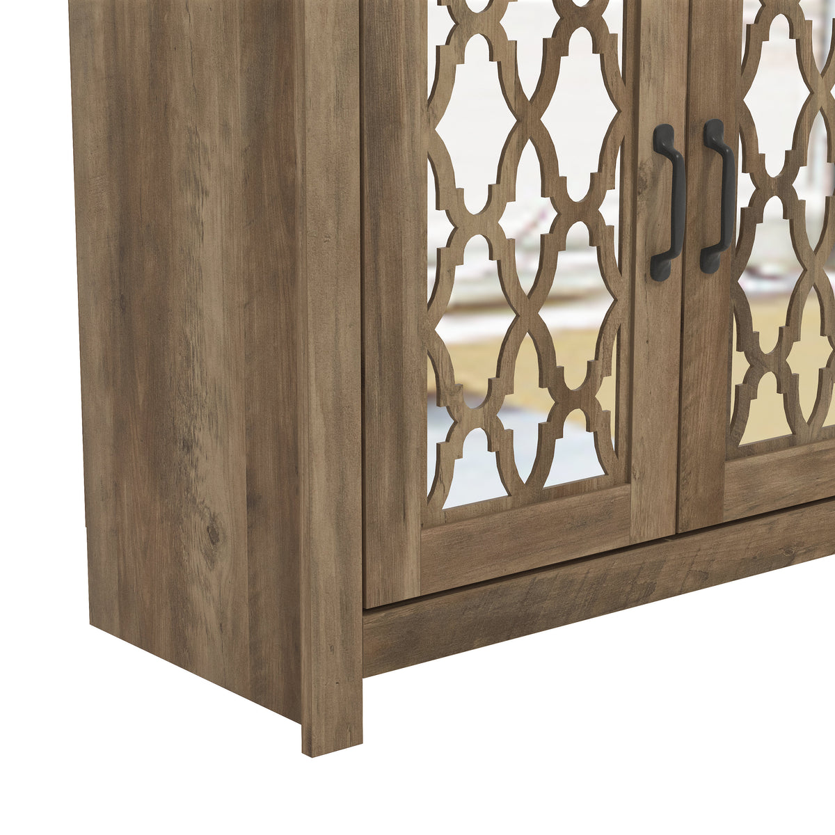 GALANO Accent Cabinet with 2 Doors, 1 Drawer and Adjustable Shelf, 35.4"