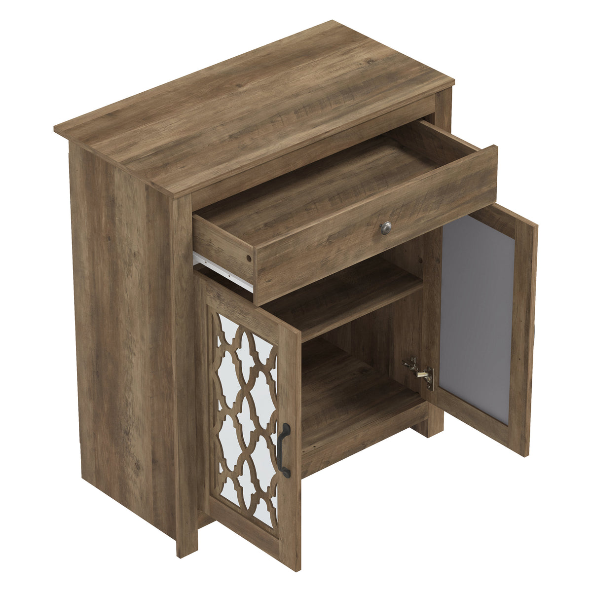 GALANO Accent Cabinet with 2 Doors, 1 Drawer and Adjustable Shelf, 35.4"