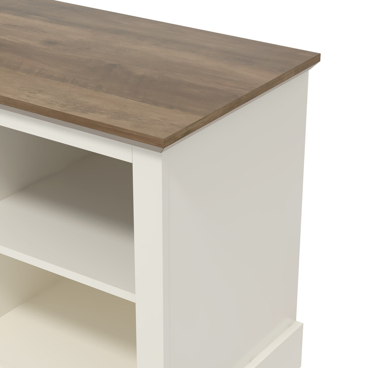 GALANO TV Stand with Mirrored Doors for TVs up to 75 Inches