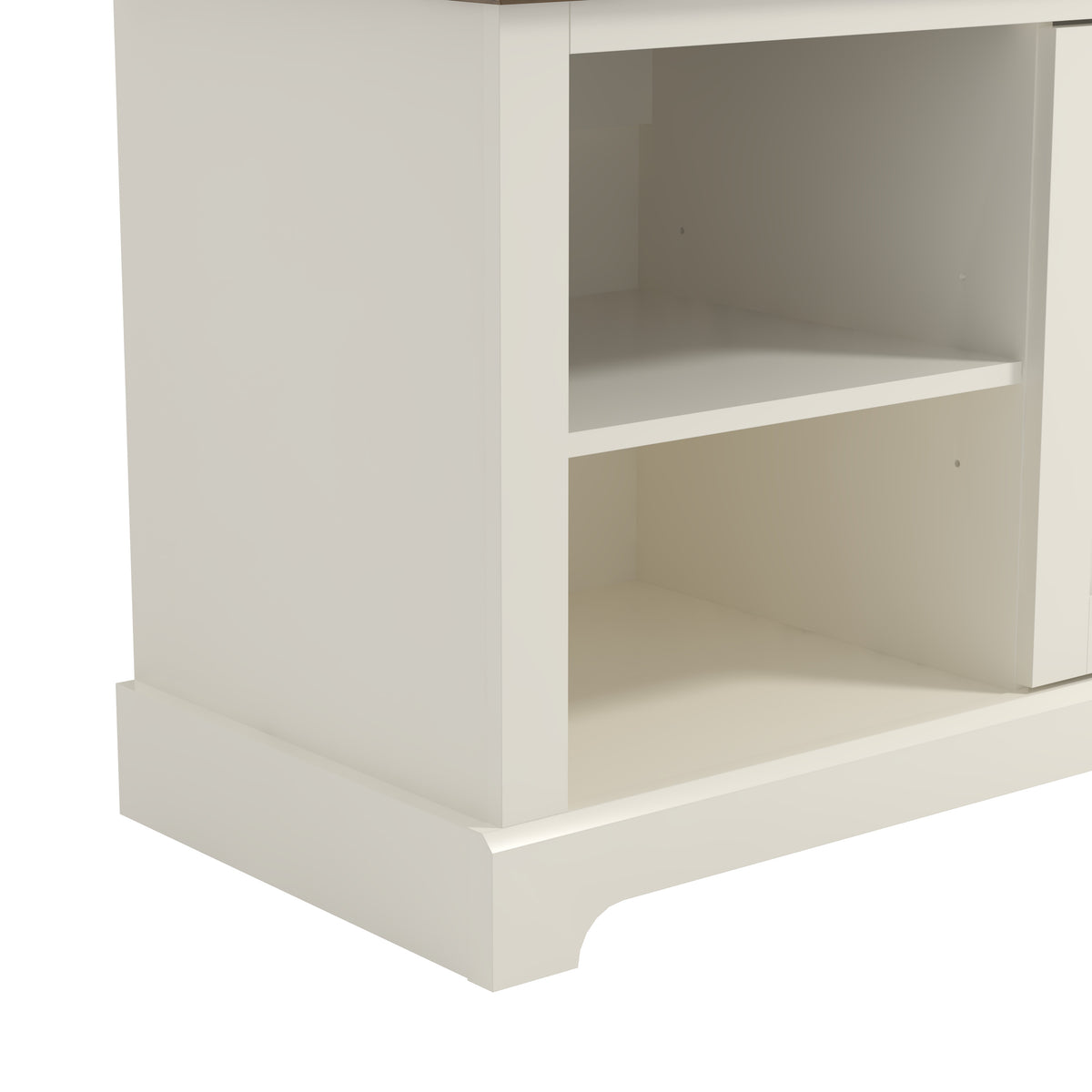 GALANO TV Stand with Mirrored Doors for TVs up to 75 Inches