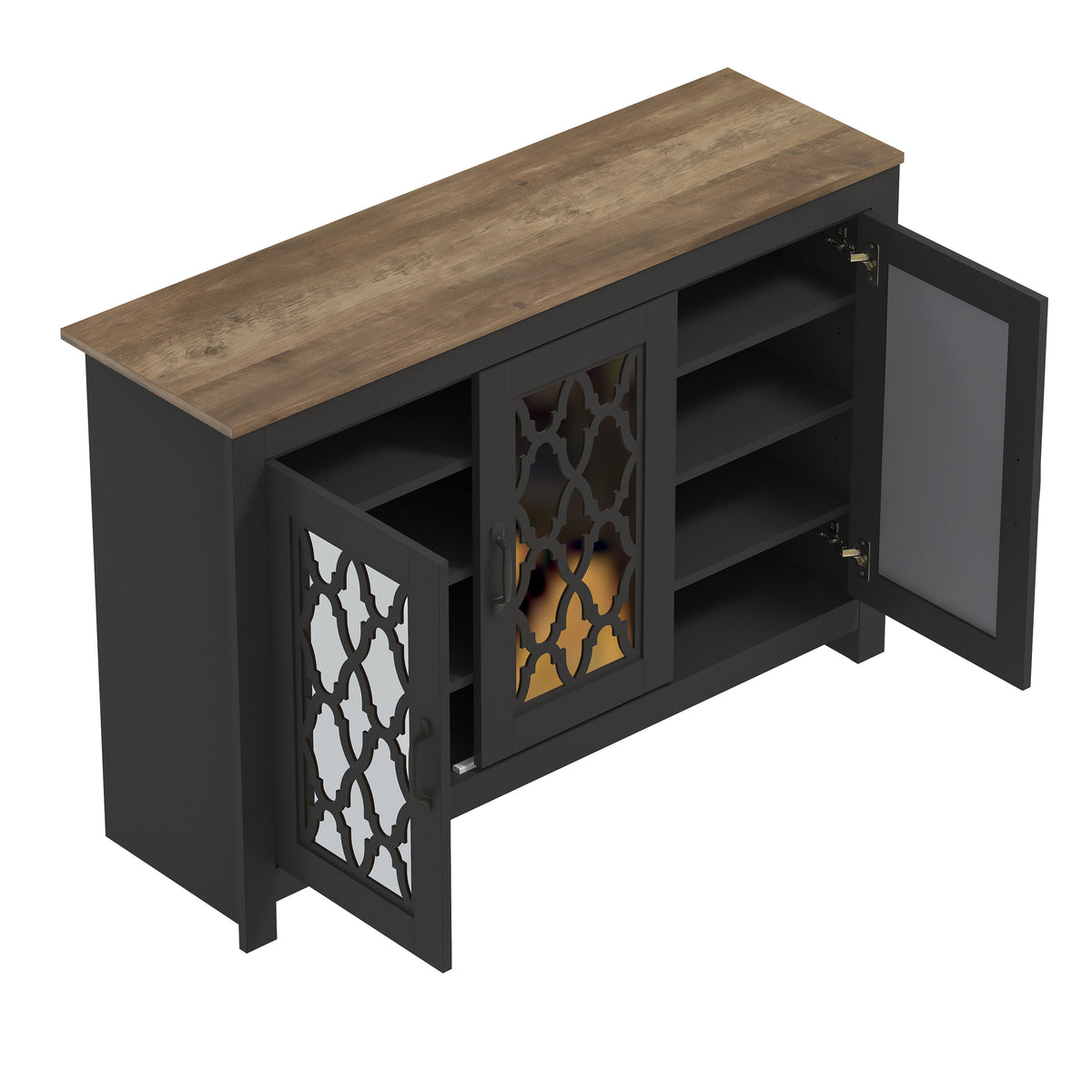 GALANO 3-Door Shoe Storage Cabinet with Adjustable Shelves