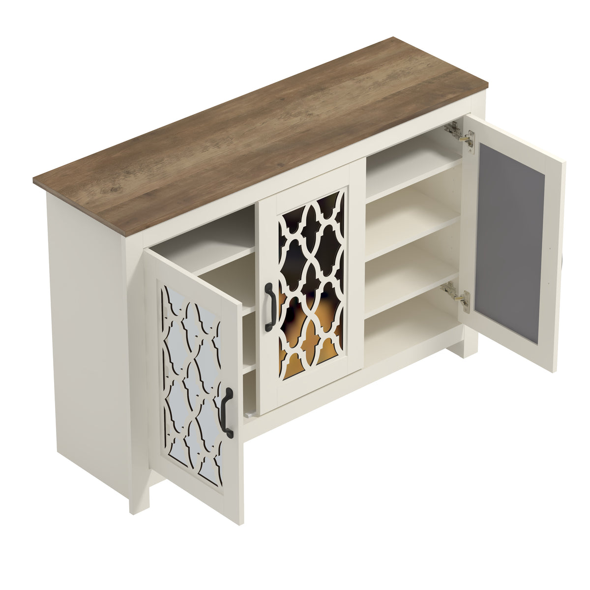 GALANO 3-Door Shoe Storage Cabinet with Adjustable Shelves