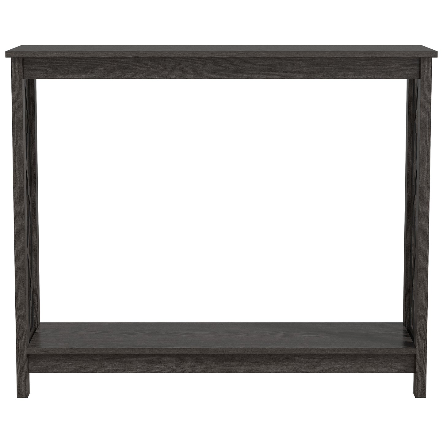 Galano Wood Console Table with Lower Shelf 38.1" W x 11.6" D x 31.5" H