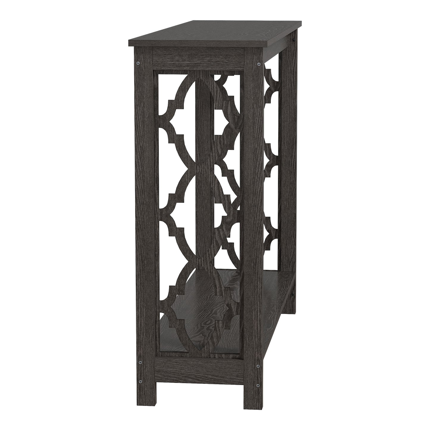 Galano Wood Console Table with Lower Shelf 38.1" W x 11.6" D x 31.5" H