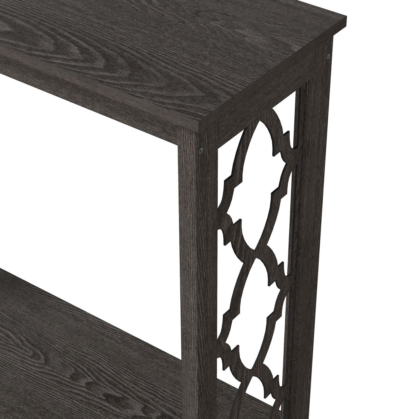 Galano Wood Console Table with Lower Shelf 38.1" W x 11.6" D x 31.5" H