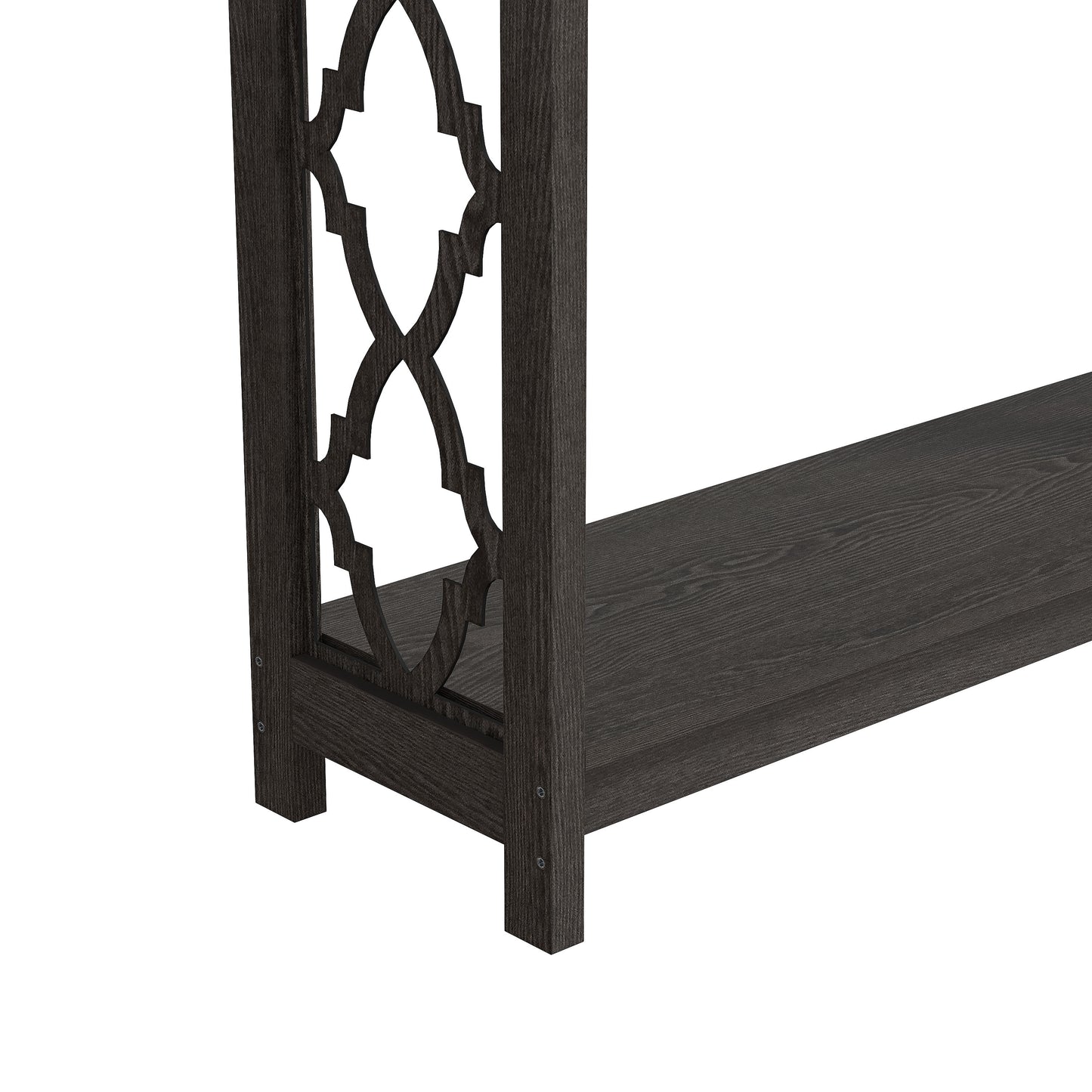 Galano Wood Console Table with Lower Shelf 38.1" W x 11.6" D x 31.5" H