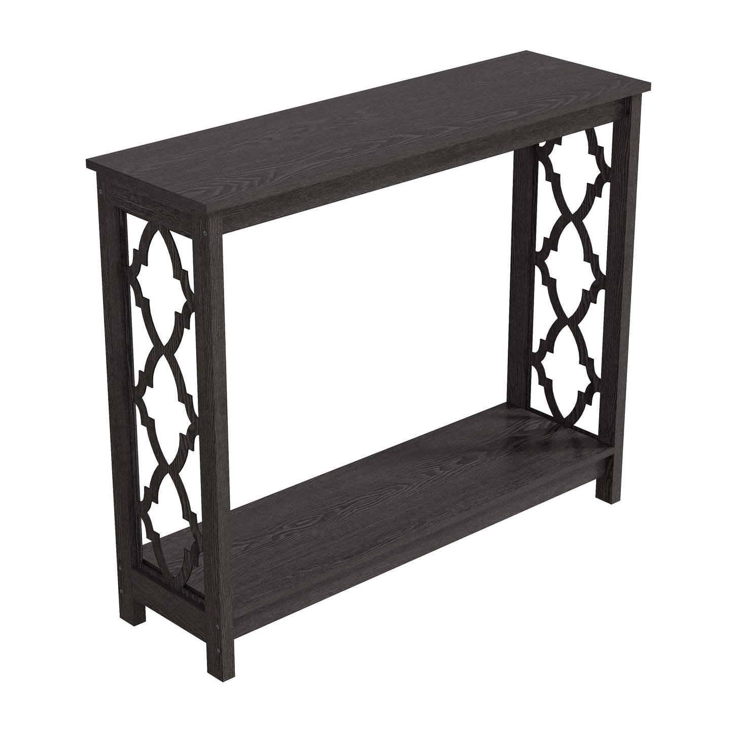 Galano Wood Console Table with Lower Shelf 38.1" W x 11.6" D x 31.5" H