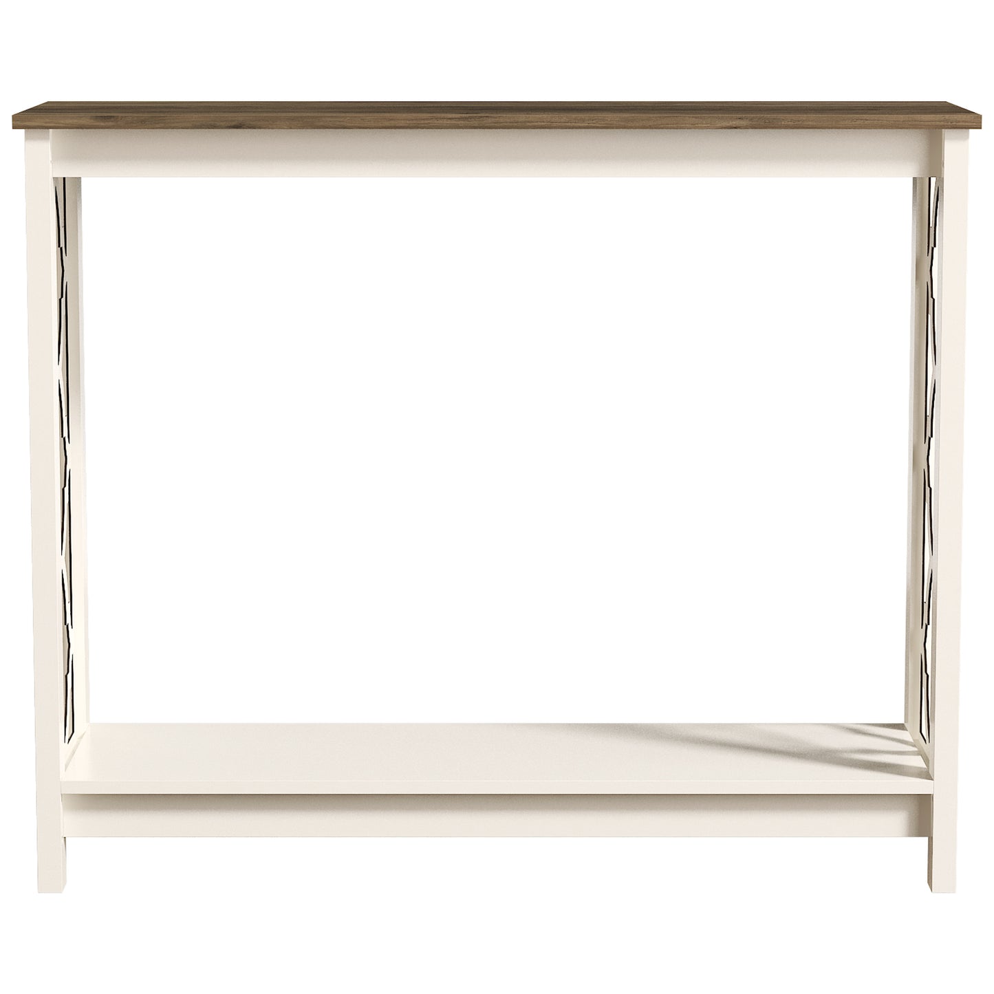 Galano Wood Console Table with Lower Shelf 38.1" W x 11.6" D x 31.5" H