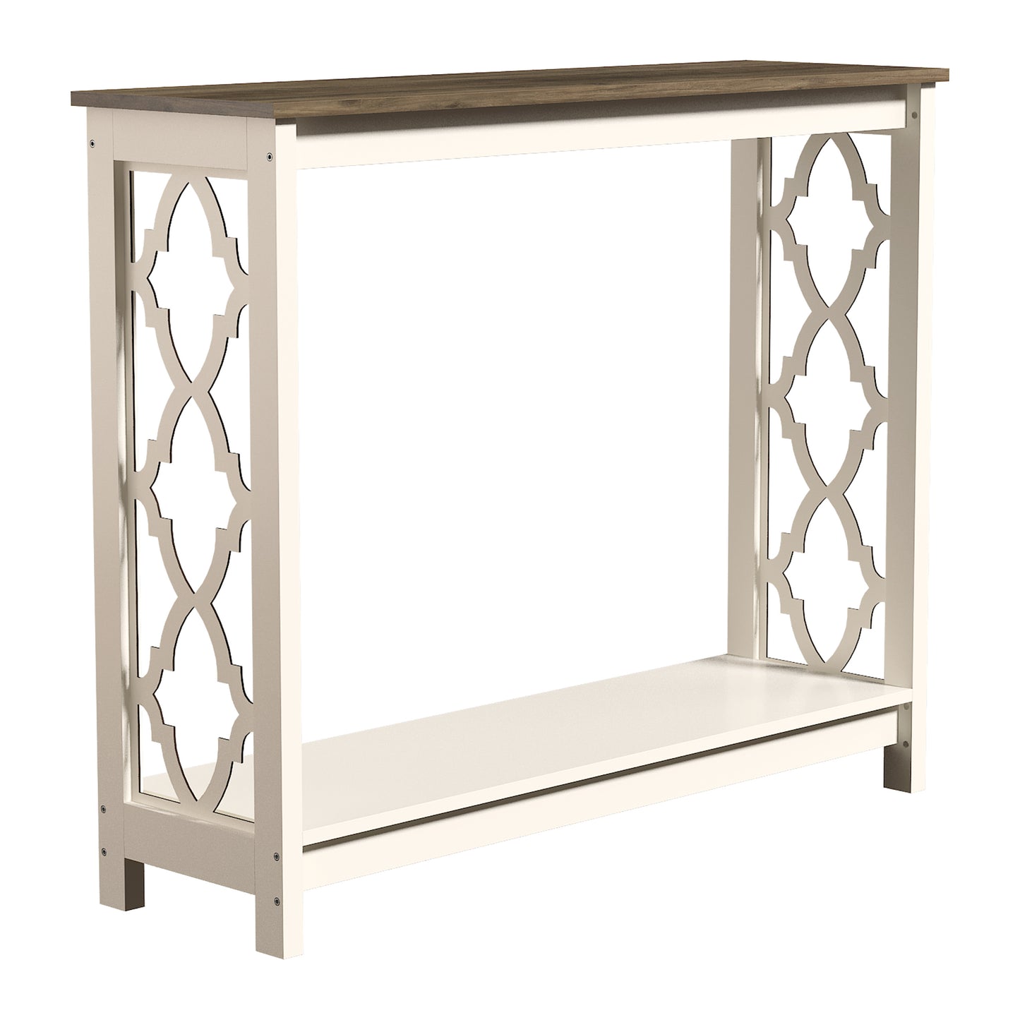 Galano Wood Console Table with Lower Shelf 38.1" W x 11.6" D x 31.5" H