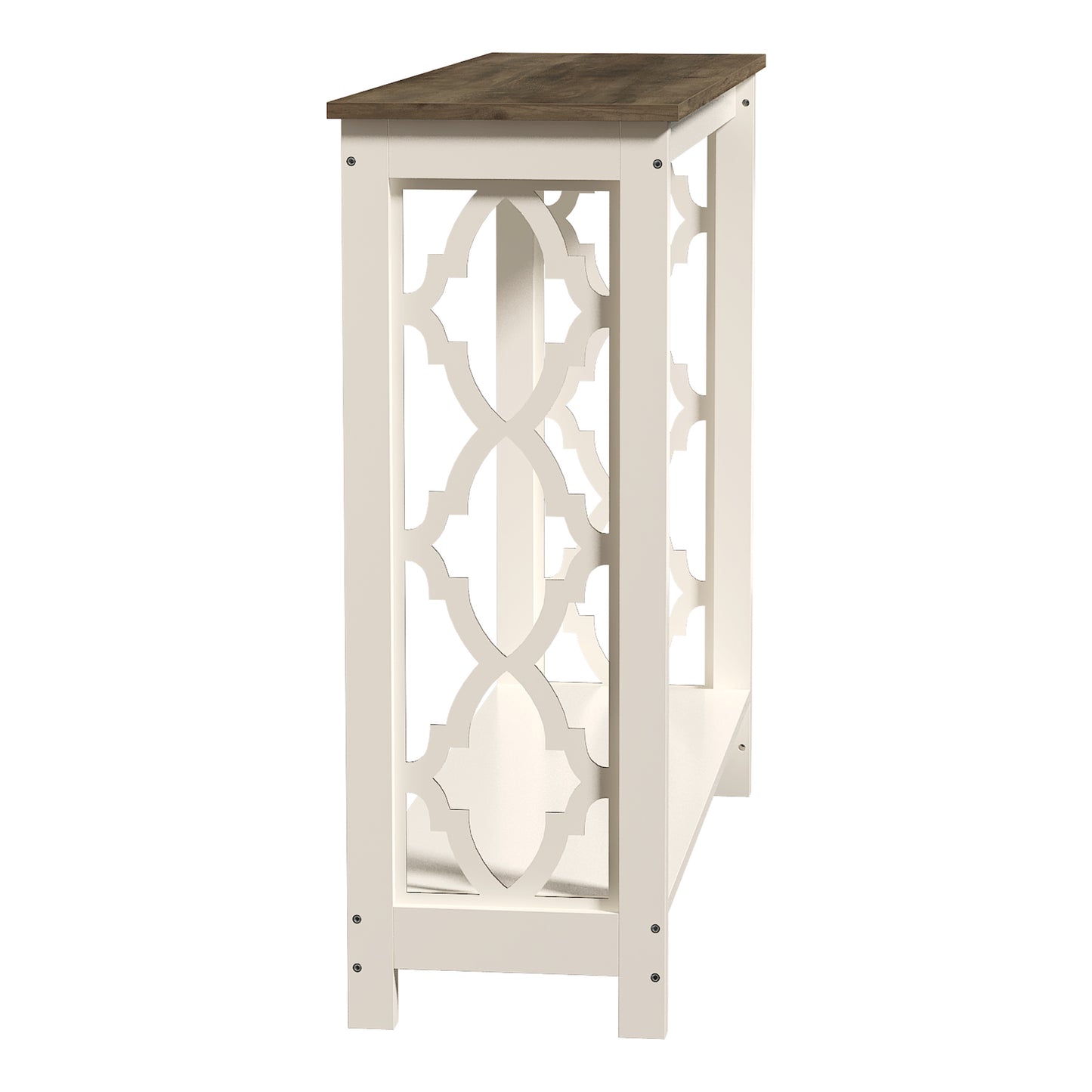 Galano Wood Console Table with Lower Shelf 38.1" W x 11.6" D x 31.5" H