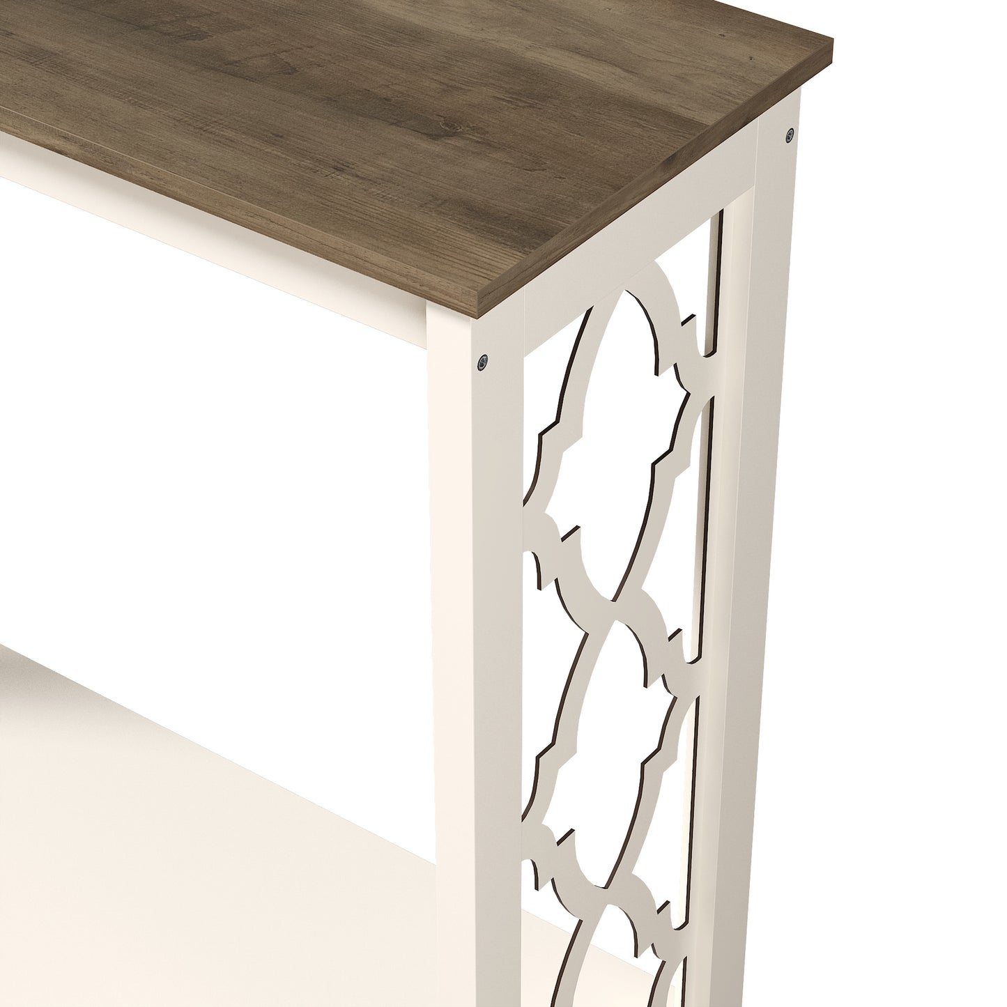 Galano Wood Console Table with Lower Shelf 38.1" W x 11.6" D x 31.5" H