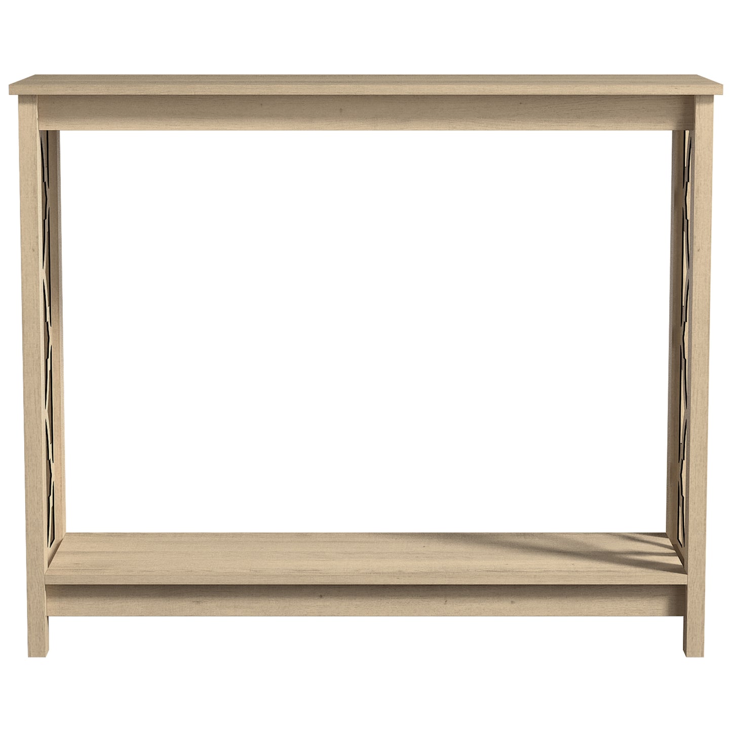 Galano Wood Console Table with Lower Shelf 38.1" W x 11.6" D x 31.5" H