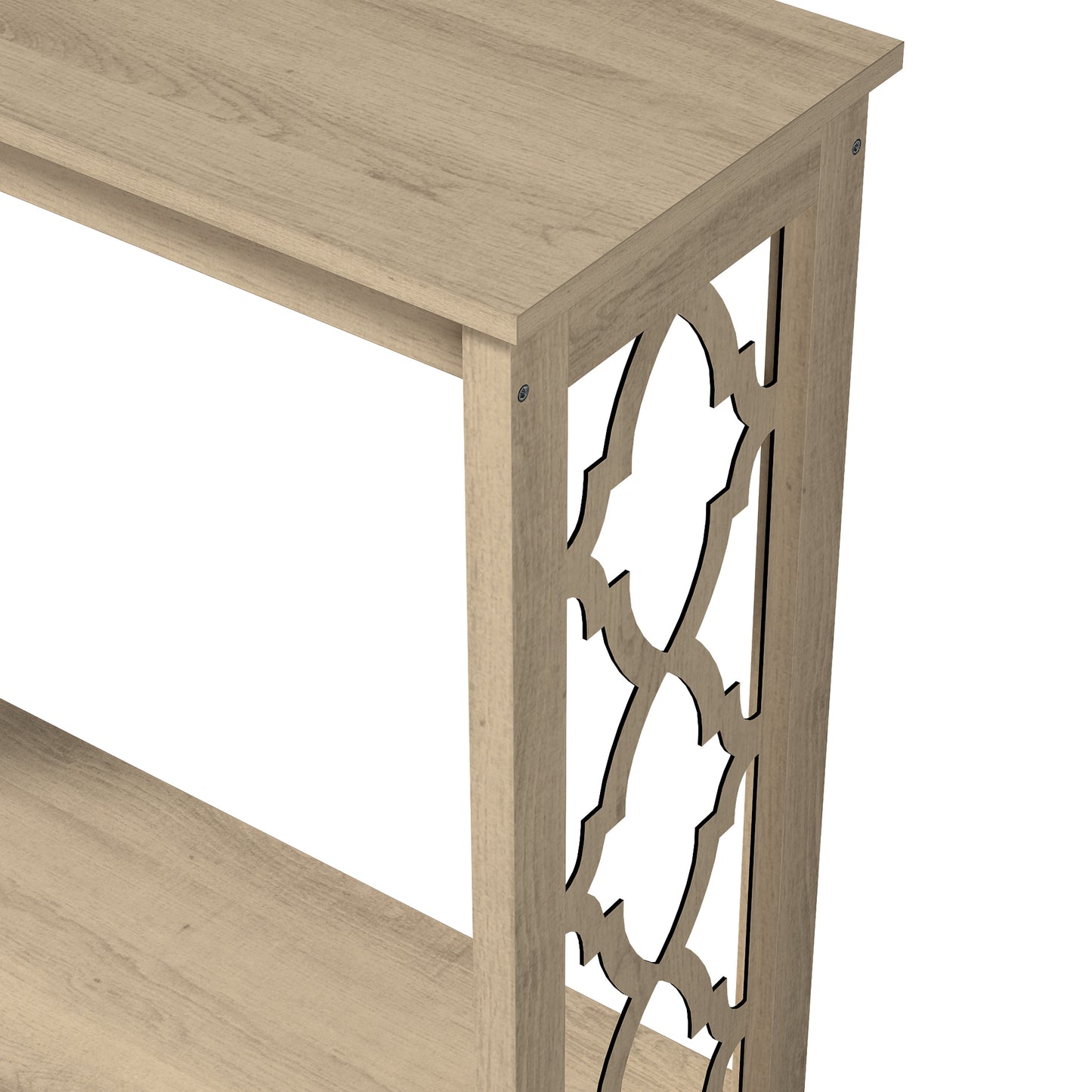 Galano Wood Console Table with Lower Shelf 38.1" W x 11.6" D x 31.5" H