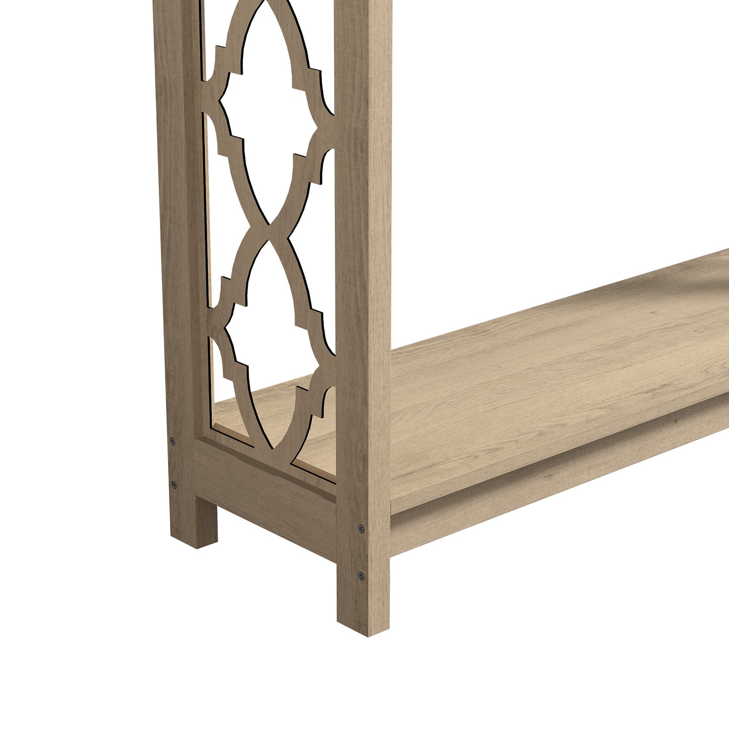 Galano Wood Console Table with Lower Shelf 38.1" W x 11.6" D x 31.5" H